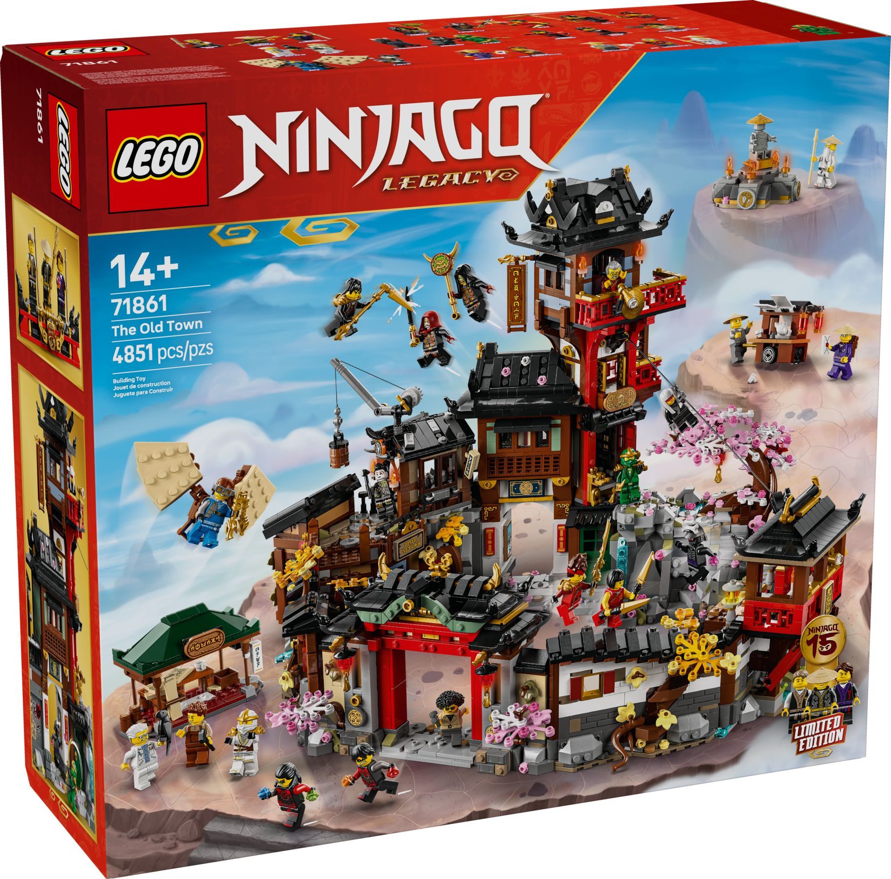 LEGO® Ninjago 71861 15-jähriges Jubiläum der Alten Stadt Konstruktionsspielsteine, (Set, 4851 Teile)