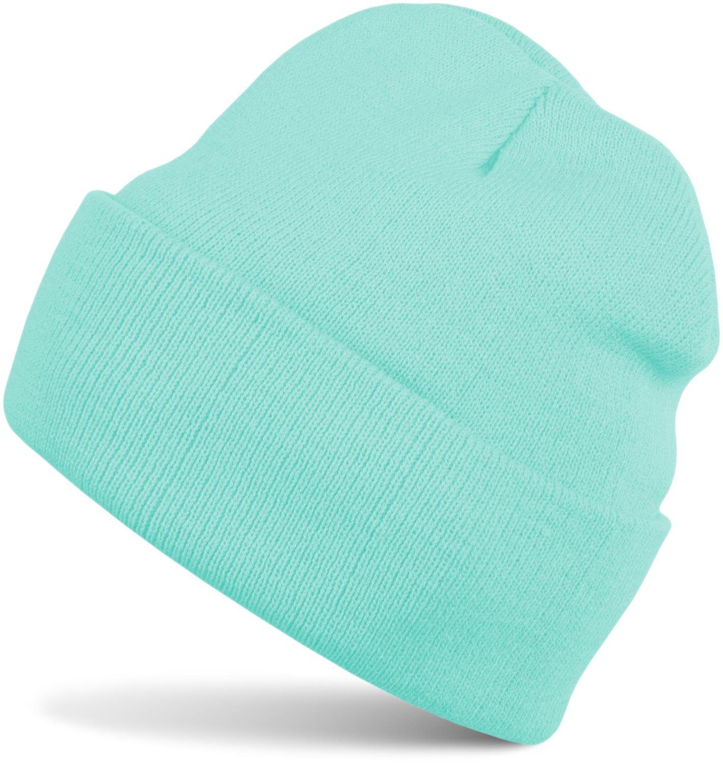 styleBREAKER Strickmütze Winter Strickmütze mit Krempe günstig online kaufen