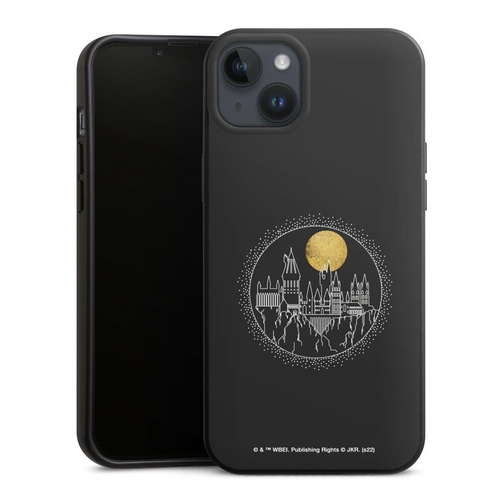 DeinDesign Handyhülle Hogwarts Mond Harry Potter Hogwarts Golden Moon, Apple iPhone 14 Plus Organic Case Bio Hülle Nachhaltige Handyhülle