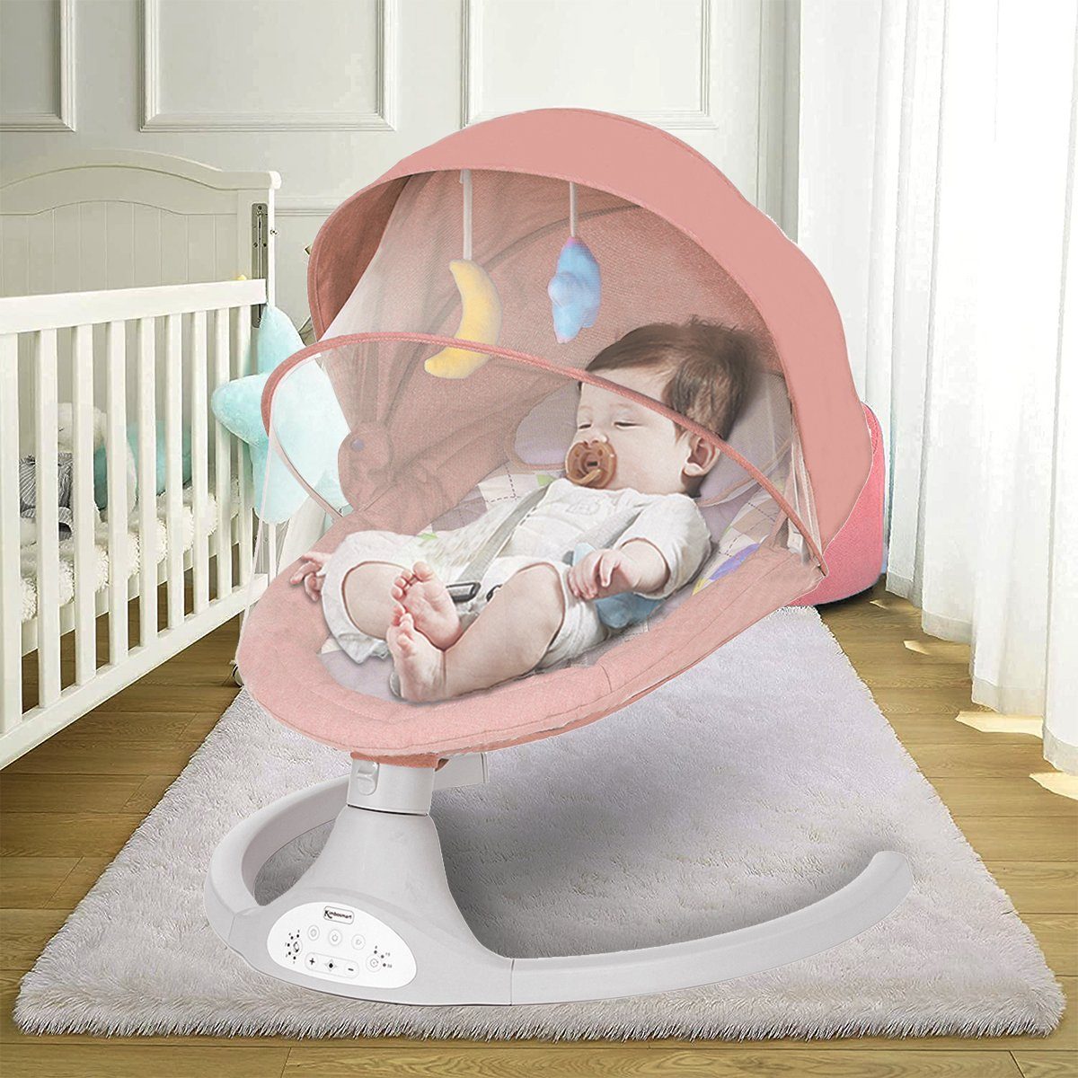 Insma Babywippe, elektrisch Babyschaukel bluetooth Musik günstig online kaufen