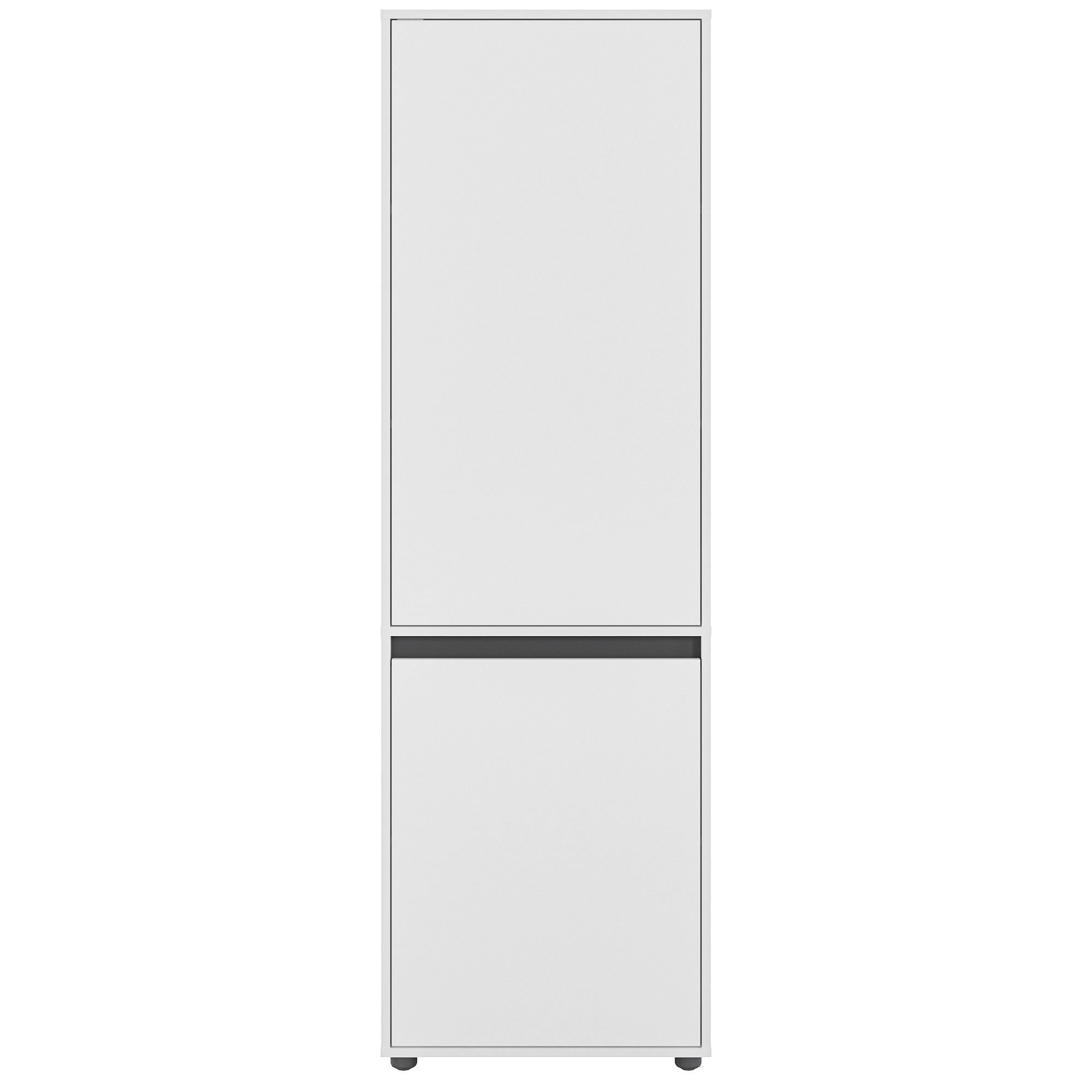KOMTO Garderobenschrank CUBE 60-90 cm Mit Fächern Schubladen Kleiderschrank Schrank Mehrzweckschrank mit Türig & Schubladen Garderobenschrank Flur 192 cm