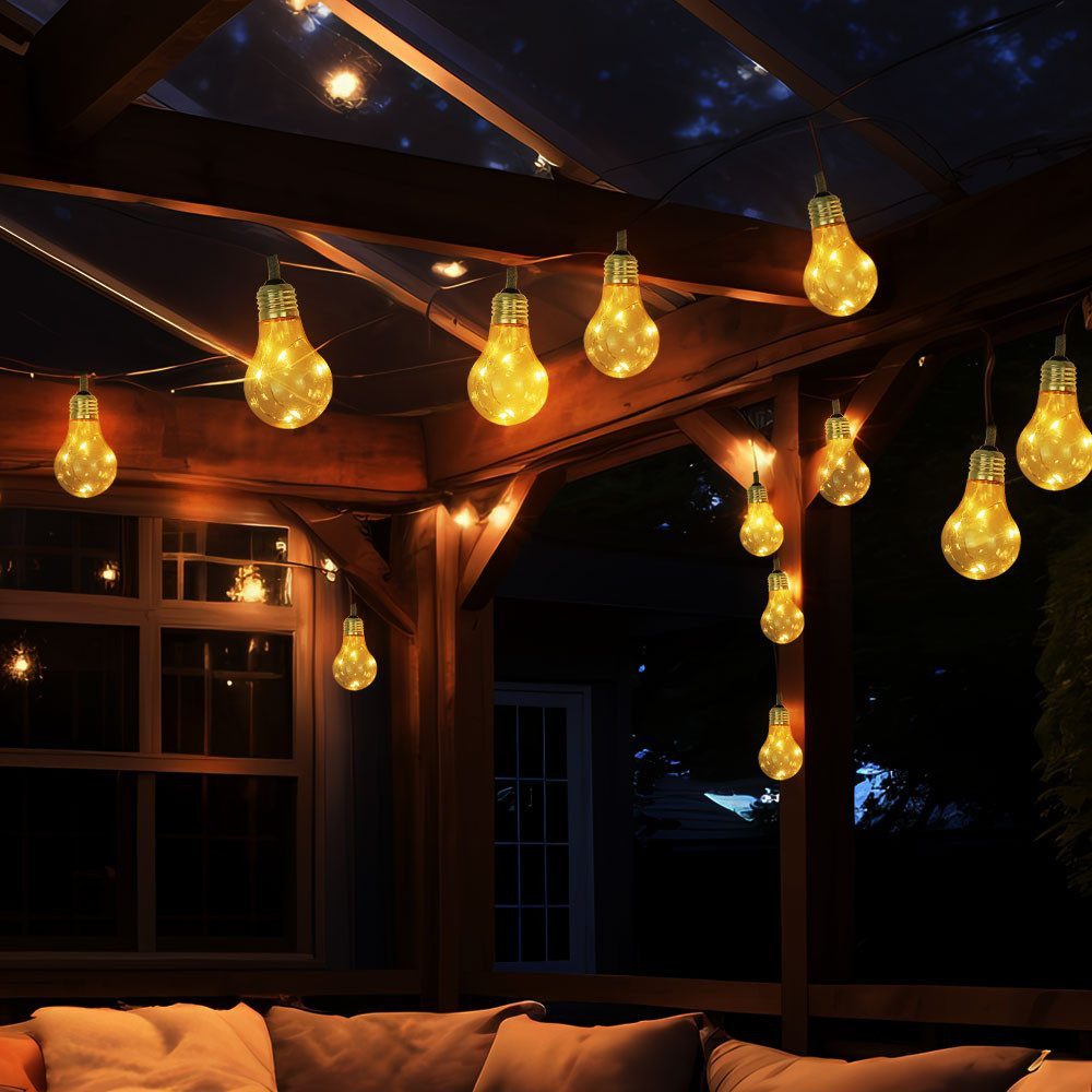 ZEUOPQ LED Solarleuchte LED-Leuchtmittel Solar-Lichterkette,Warmweiß, Solar günstig online kaufen