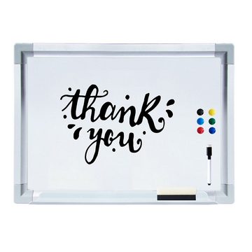 Mucola Magnettafel Magnettafel Whiteboard Pinnwand Memoboard Wandtafel Memoboard, (set, Premium-Whiteboard), Inklusive 1 Stift, 6 Magneten und 1 Schwamm