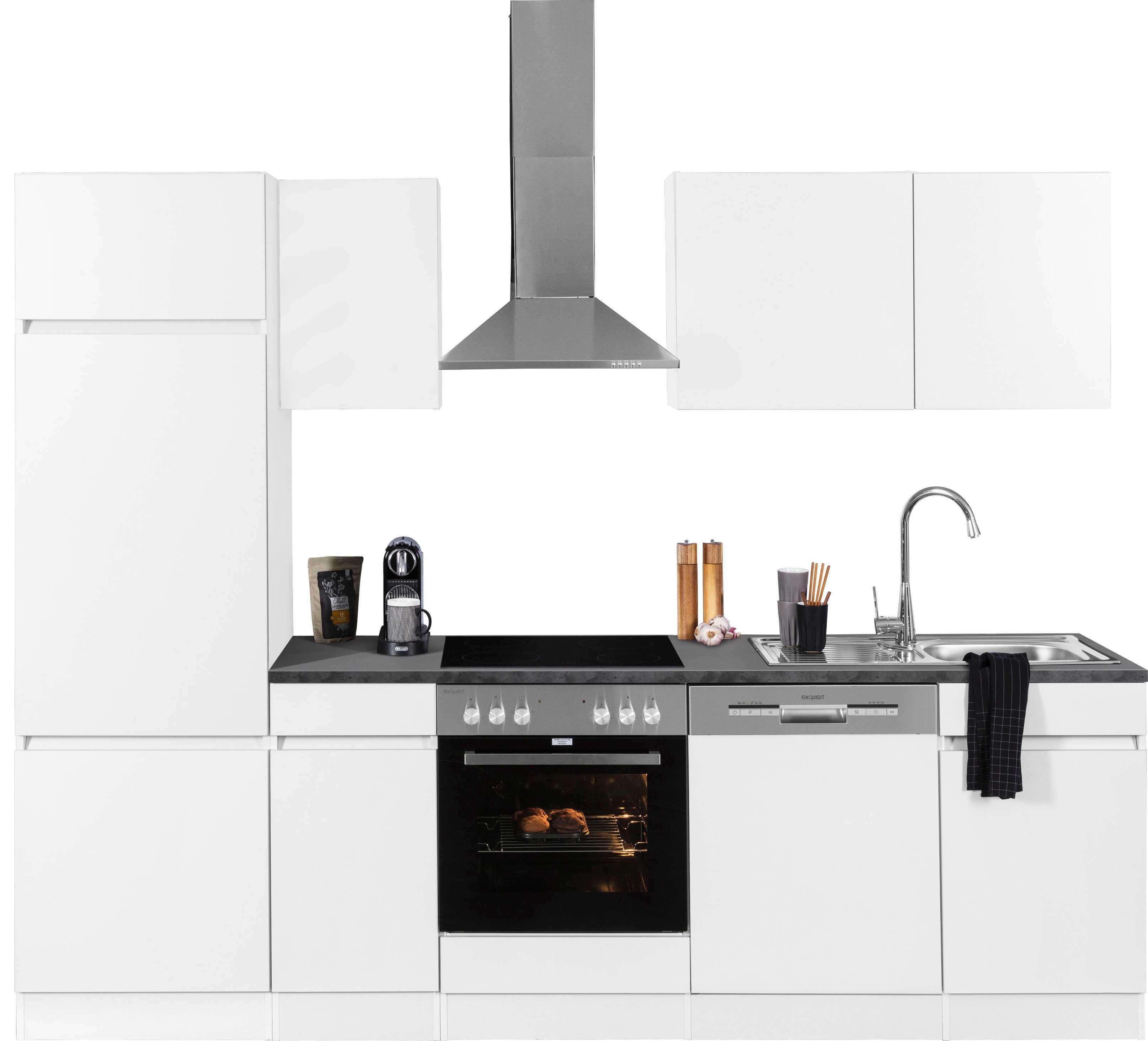 OPTIFIT Küchenzeile Roth, Breite 270 cm, wahlweise mit E-Geräten, mit Push- günstig online kaufen