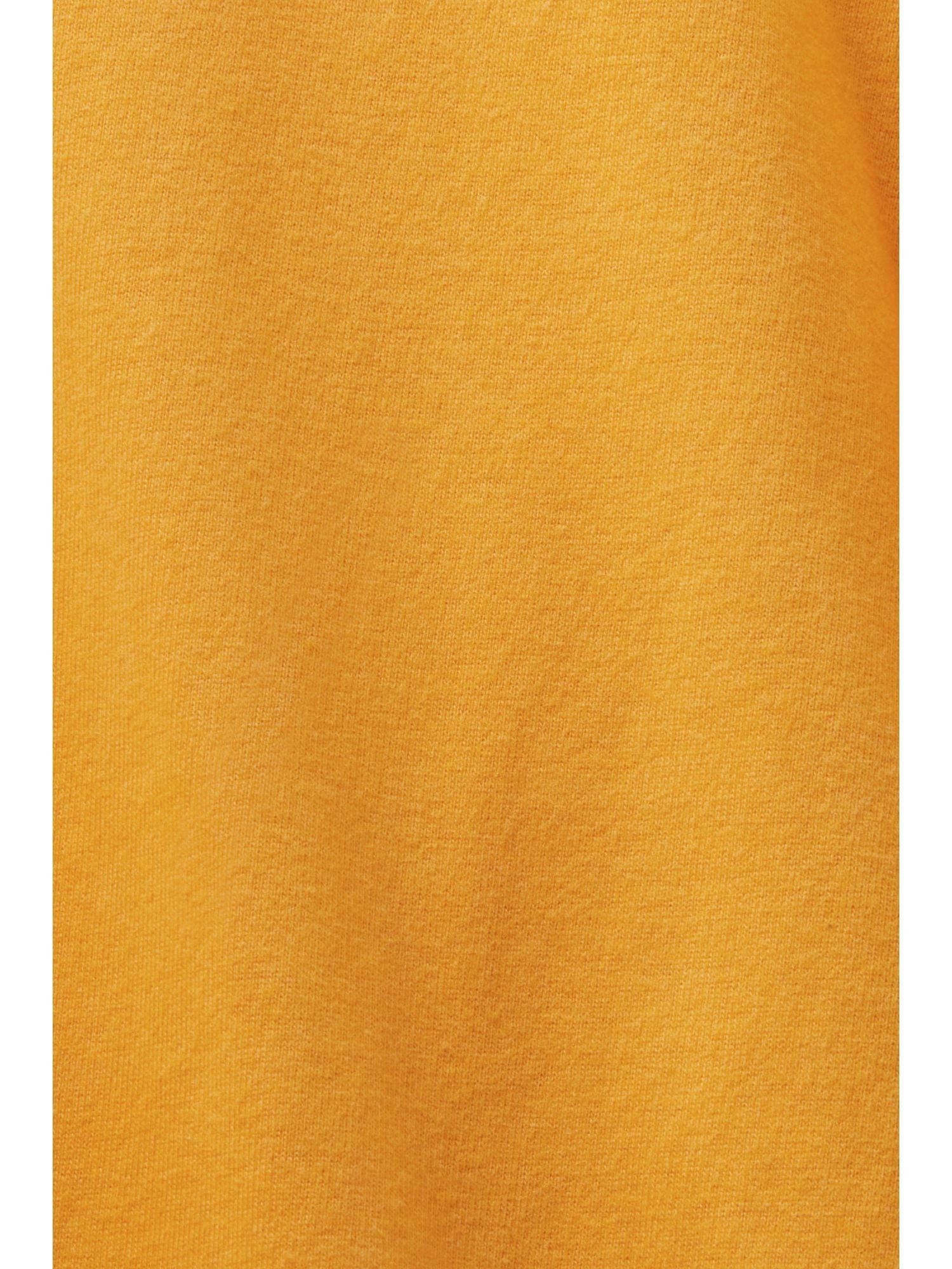 Esprit mit ORANGE Longsleeve Langarmshirt GOLDEN (1-tlg) Rundhalsausschnitt