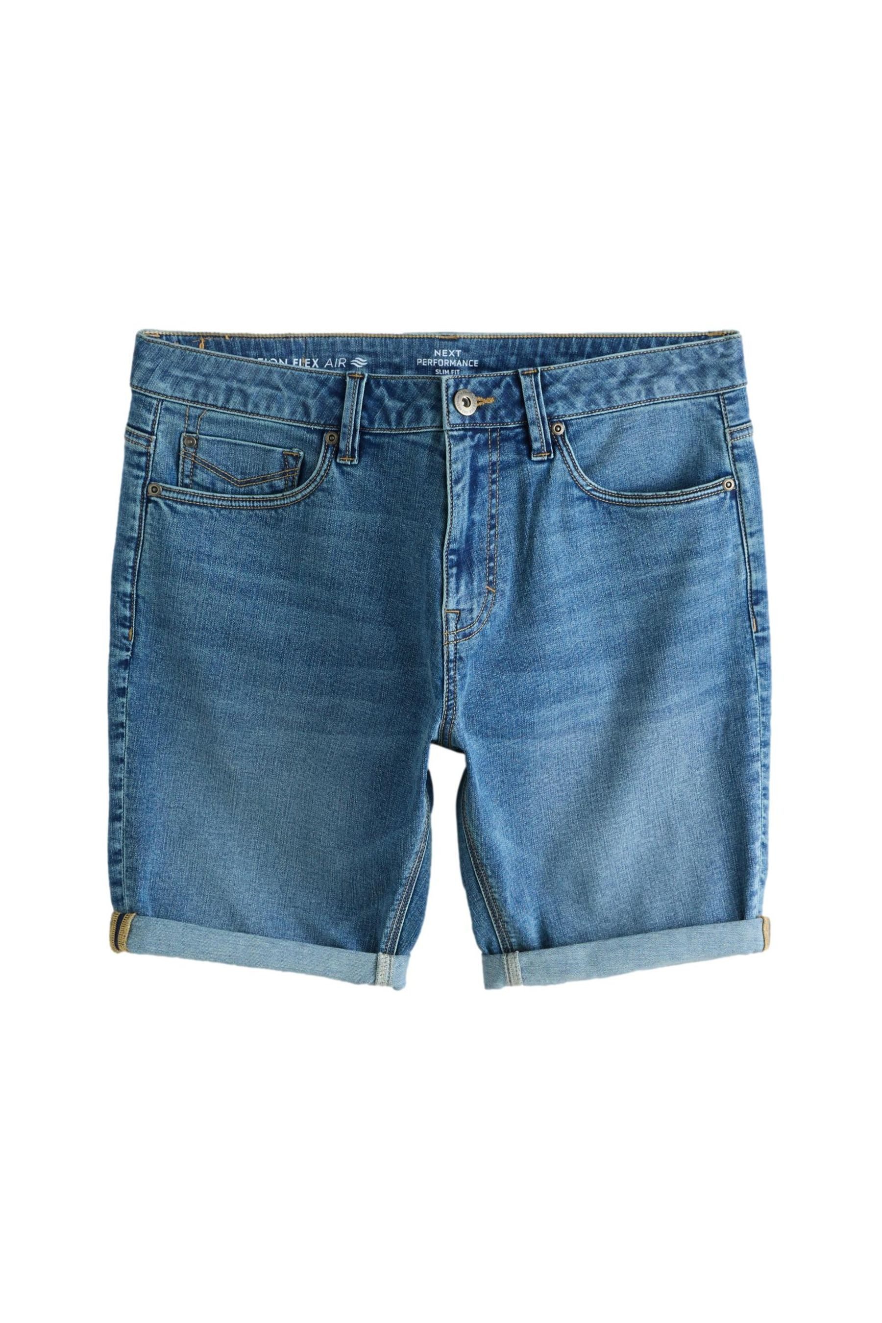 Next Jeansshorts Straight Fit Denim-Shorts mit Motion Flex (1-tlg)