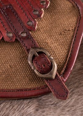Battle Merchant Ritter-Kostüm Tasche im Wikinger-Stil aus Leder und Segeltuch