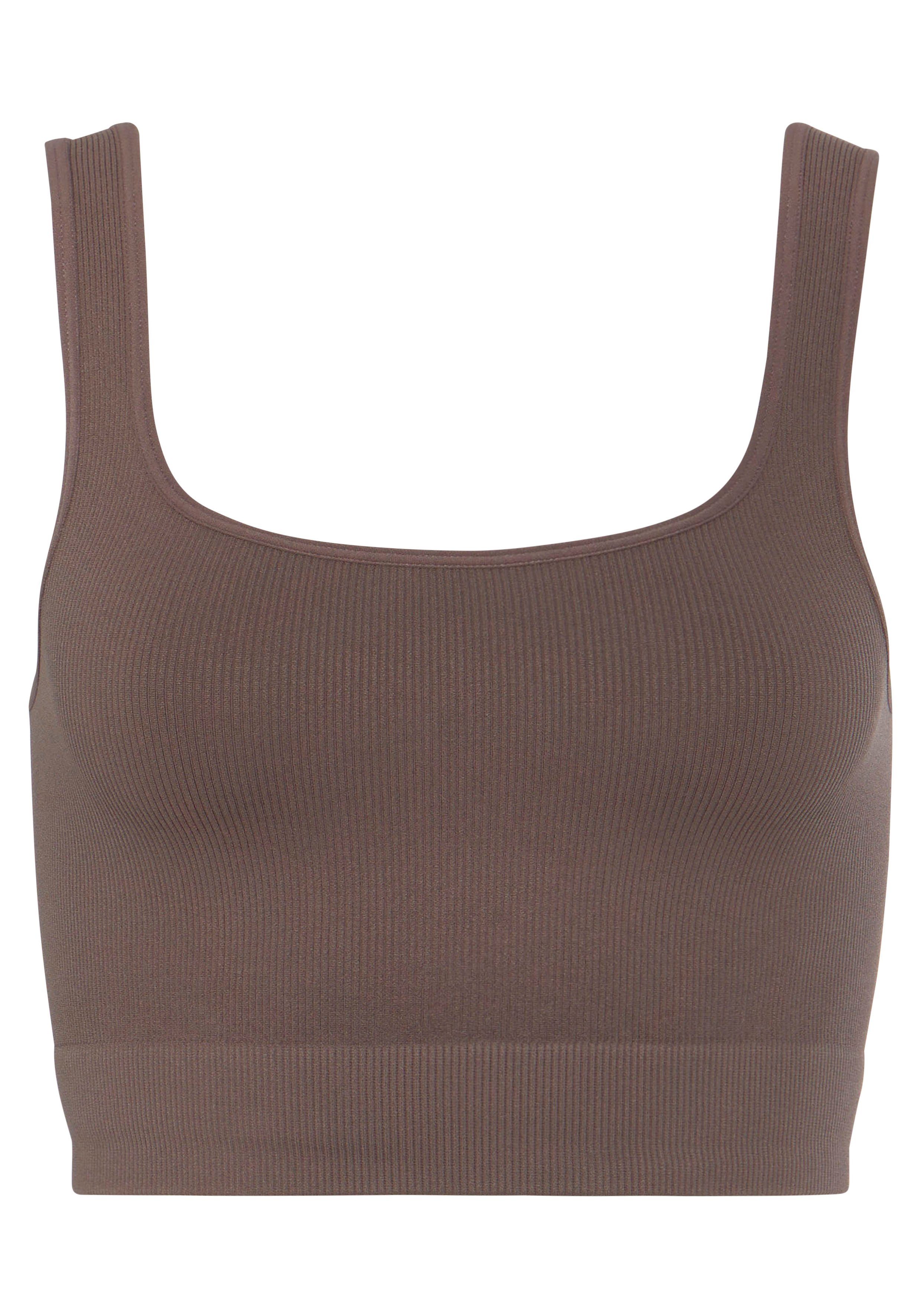 LASCANA Crop-Top Seamless Top mit Rippstruktur – Bild 2 von 5