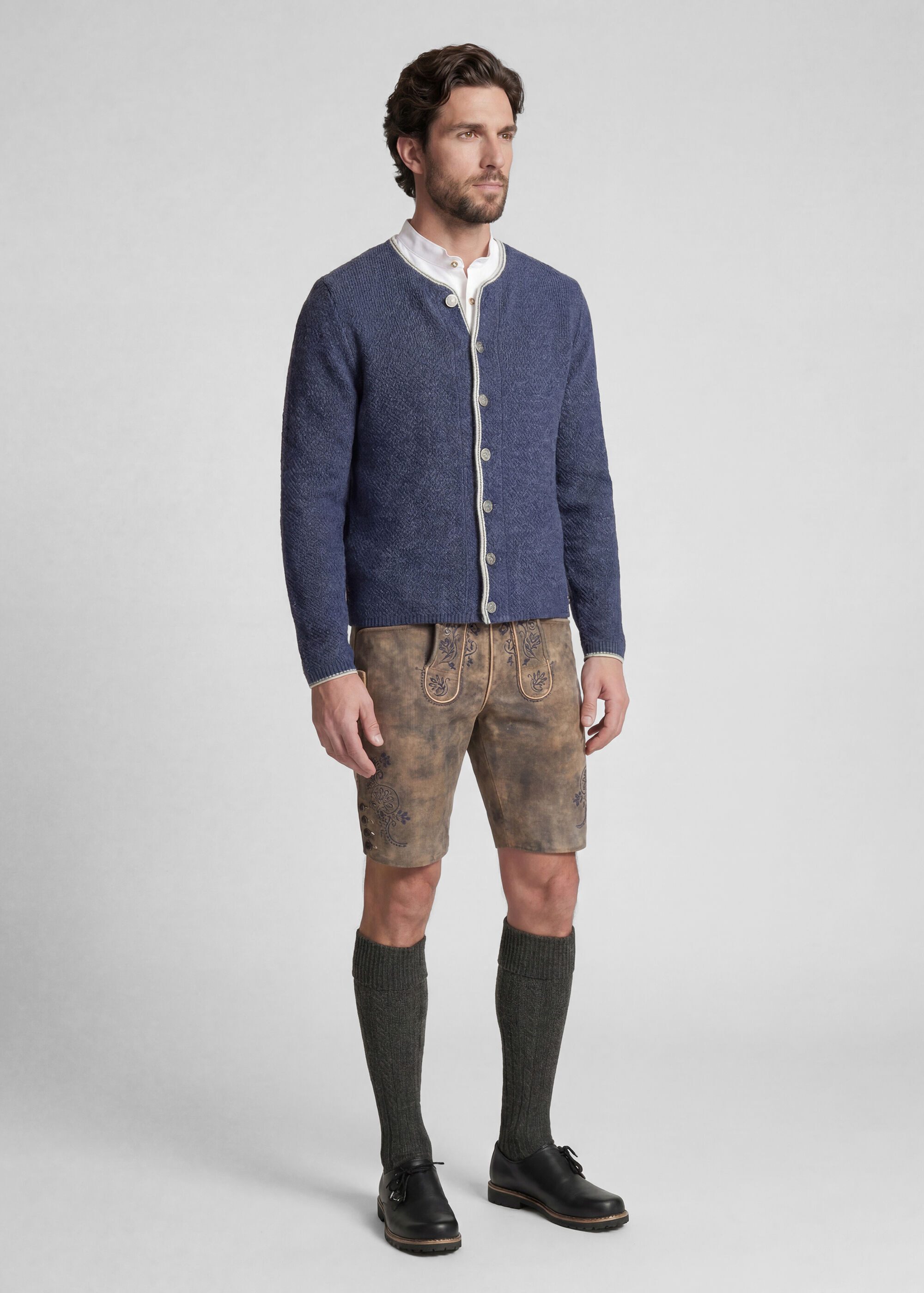 Spieth & Wensky Trachtenstrickjacke Klemens (1-tlg) mit Stehkragen