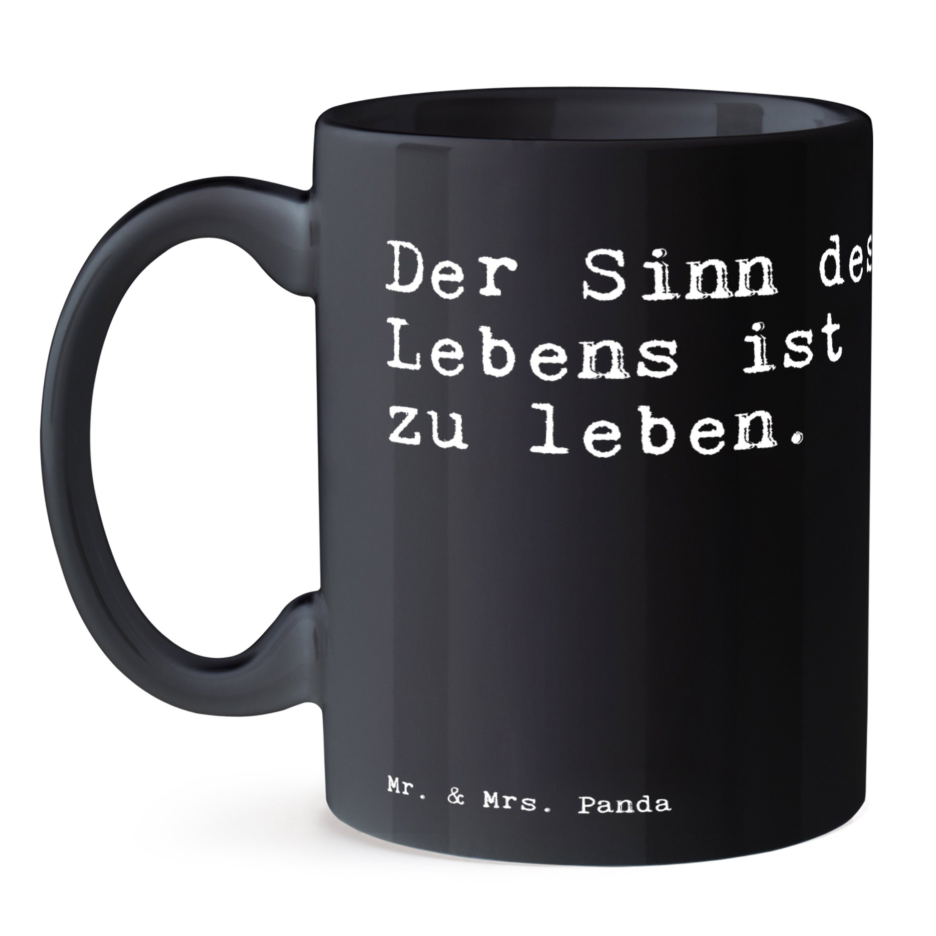 - Sinn Tasse Kaffeebecher, Lebens... Weisheit, Der Schwarz & Mr. Schwarz des Mrs. Keramik Panda Geschenk, -