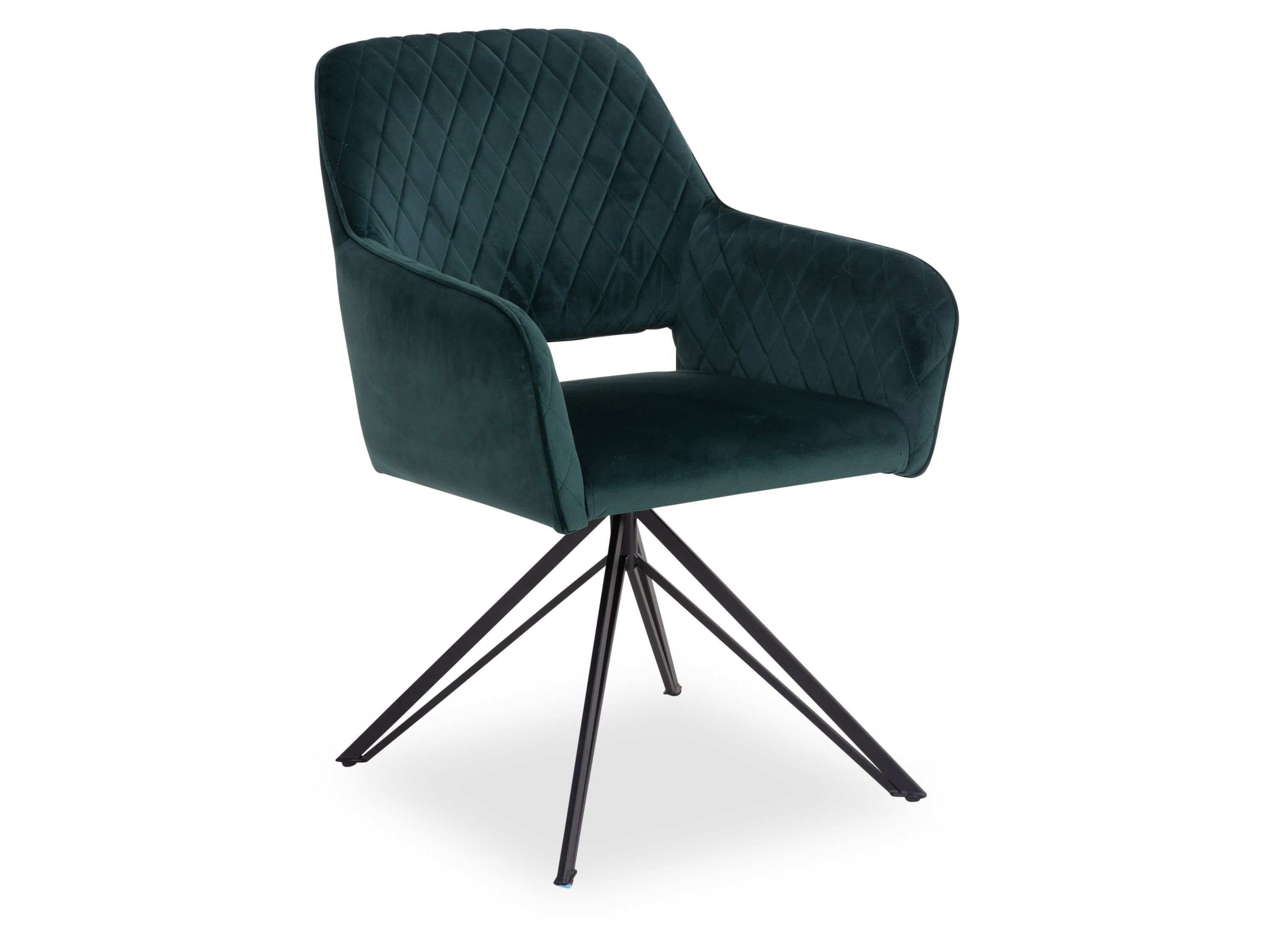 SANSIBAR Living Esszimmerstuhl Polsterstuhl SANSIBAR HORUM BHT 57x88x63 cm grün Esszimmerstuhl