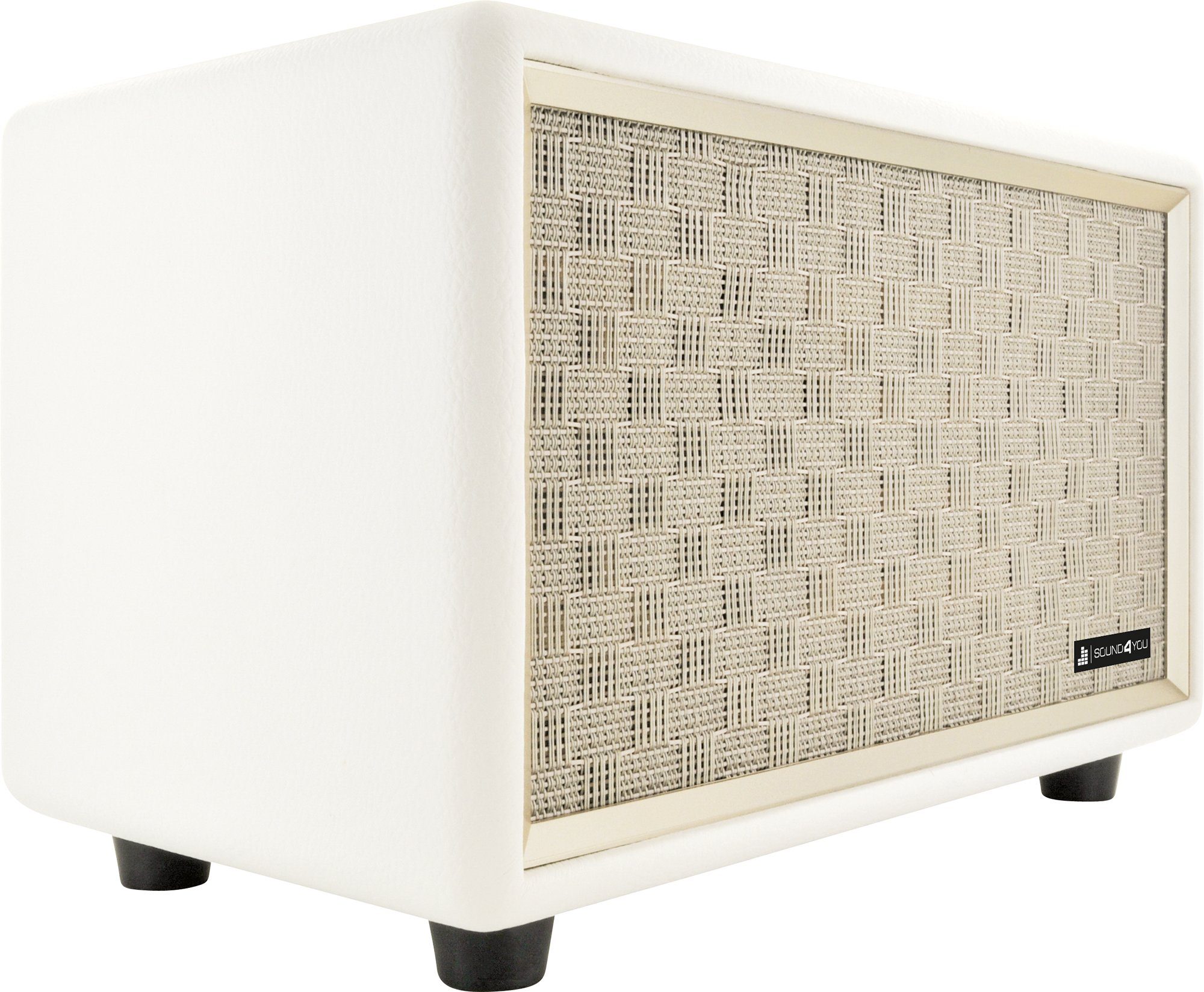 Schwaiger 661712 Bluetooth-Lautsprecher (Klinkenanschluss, Bluetooth, 24 W, Retro Design, Lederoptik)