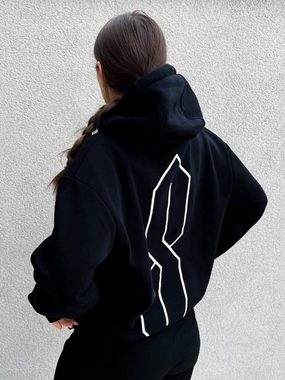 bemus Kapuzensweatshirt Iconic - Crystal Oversized Hoodie, Schwarz, Frauen & Männer Streetwear (winter, frühling, sommer, herbst, limitiert, oversized, warm, 1-tlg)