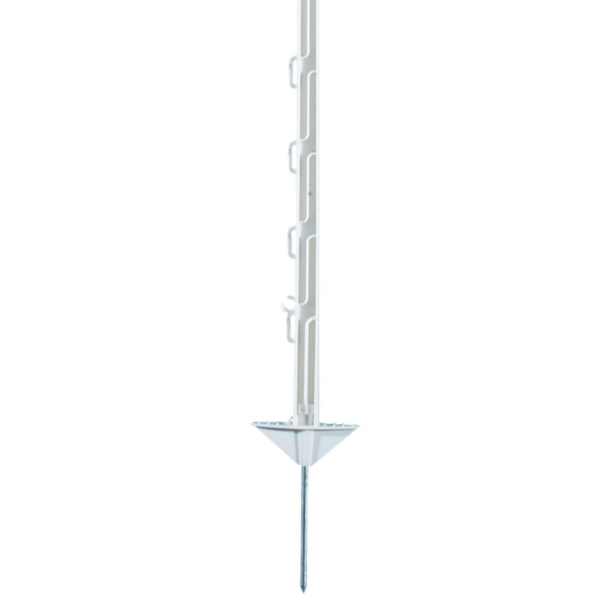 electra gmbh Zaunpfosten Electra Kunststoffpfahl 125 cm mit Doppeltritt 10 Stück Weidezaunpfahl – Bild 2 von 3