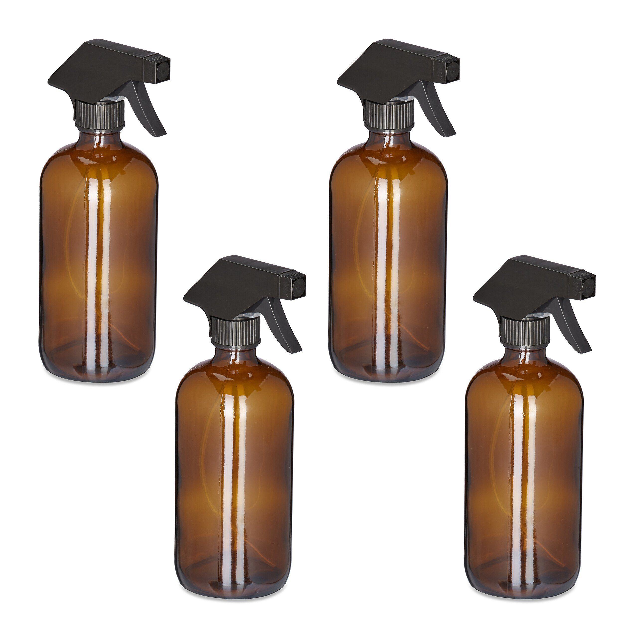Sprühflasche Glas 500ml 4er Set