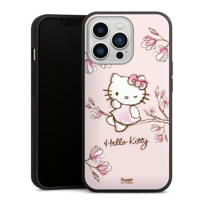 DeinDesign Handyhülle Hello Kitty Fanartikel Hanami Hello Kitty - Magnolia Apple iPhone 13 Pro Silikon Hülle Premium Case Handy Schutzhülle