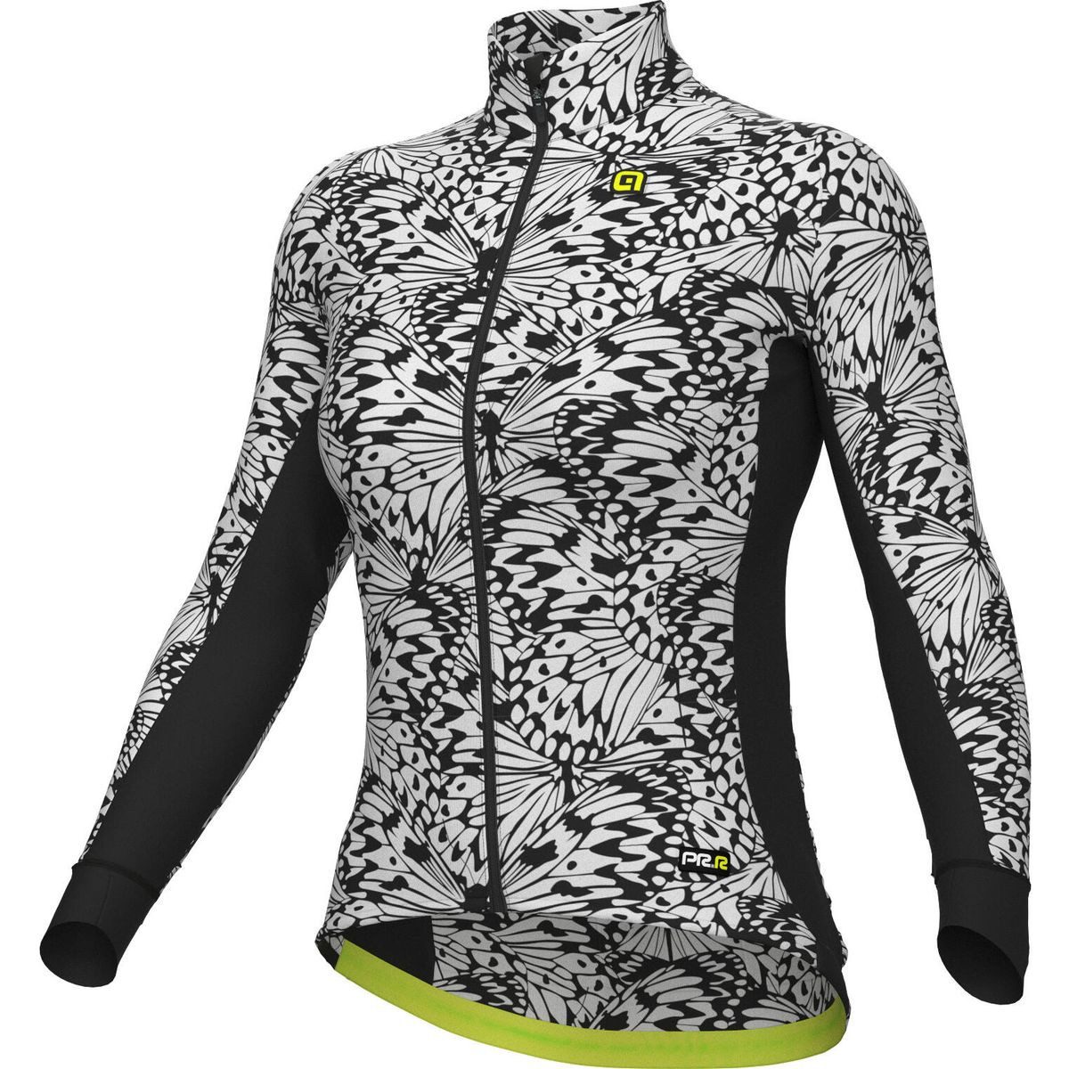 alé Radtrikot Papillon Ergonomisches Damen-Trikot für Laufen im Winter, mit reflektierenden