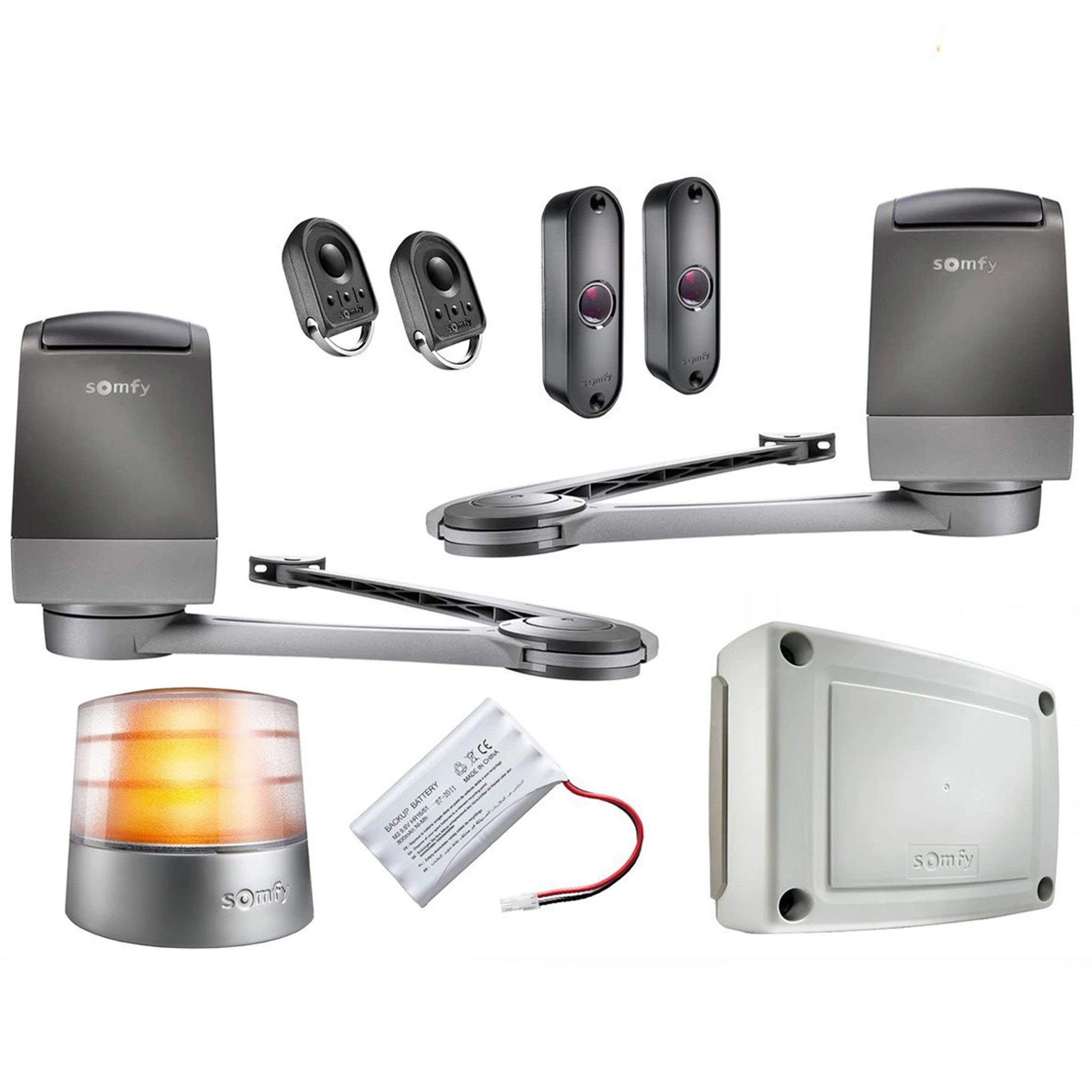 Somfy Drehtorantrieb Somfy Axovia 3S io Pack Comfort 1216596 – Antriebset für Drehtore, (1-tlg)