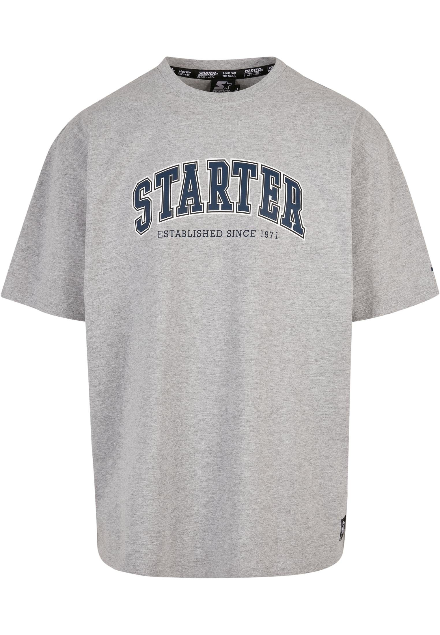 Starter Black Label T-Shirt Herren Starter College Tee (1-tlg) heathergrey