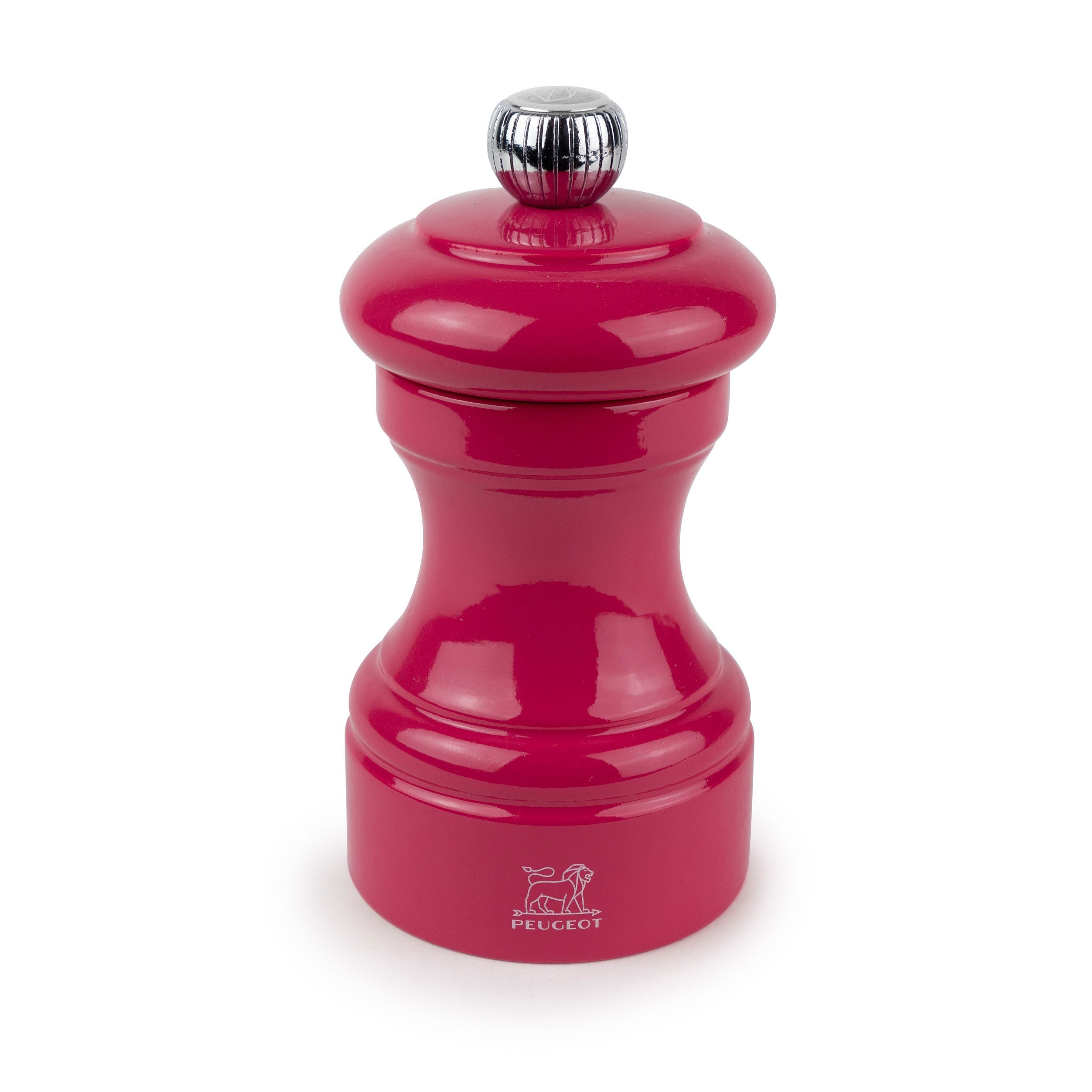 Salzmühle BISTRO 10cm Bonbonrosa Buchenholz Lackiert Stahlmahl Manuell