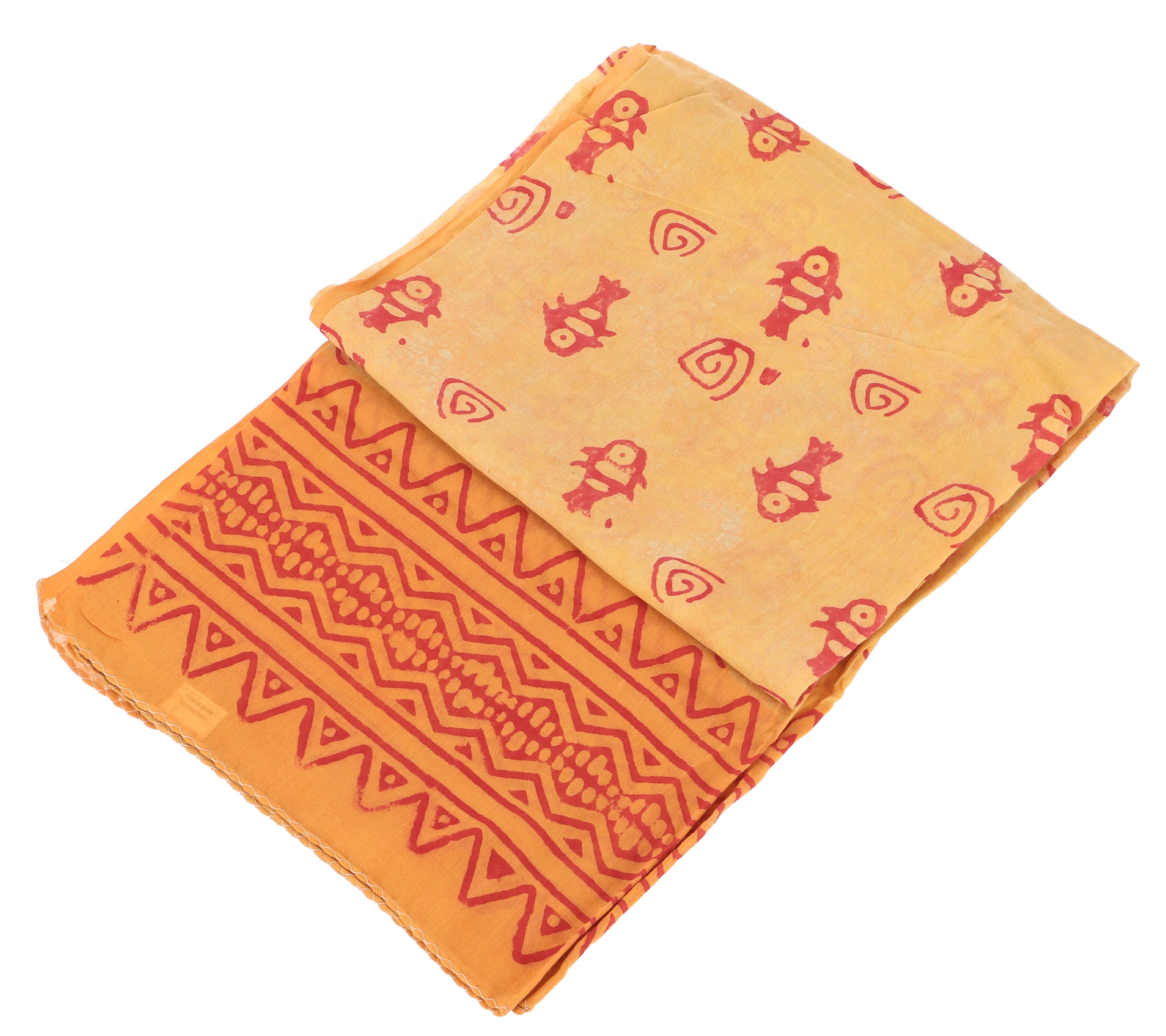 Guru-Shop Sarong Leichter Pareo Schal, Sarong, handbedrucktes..