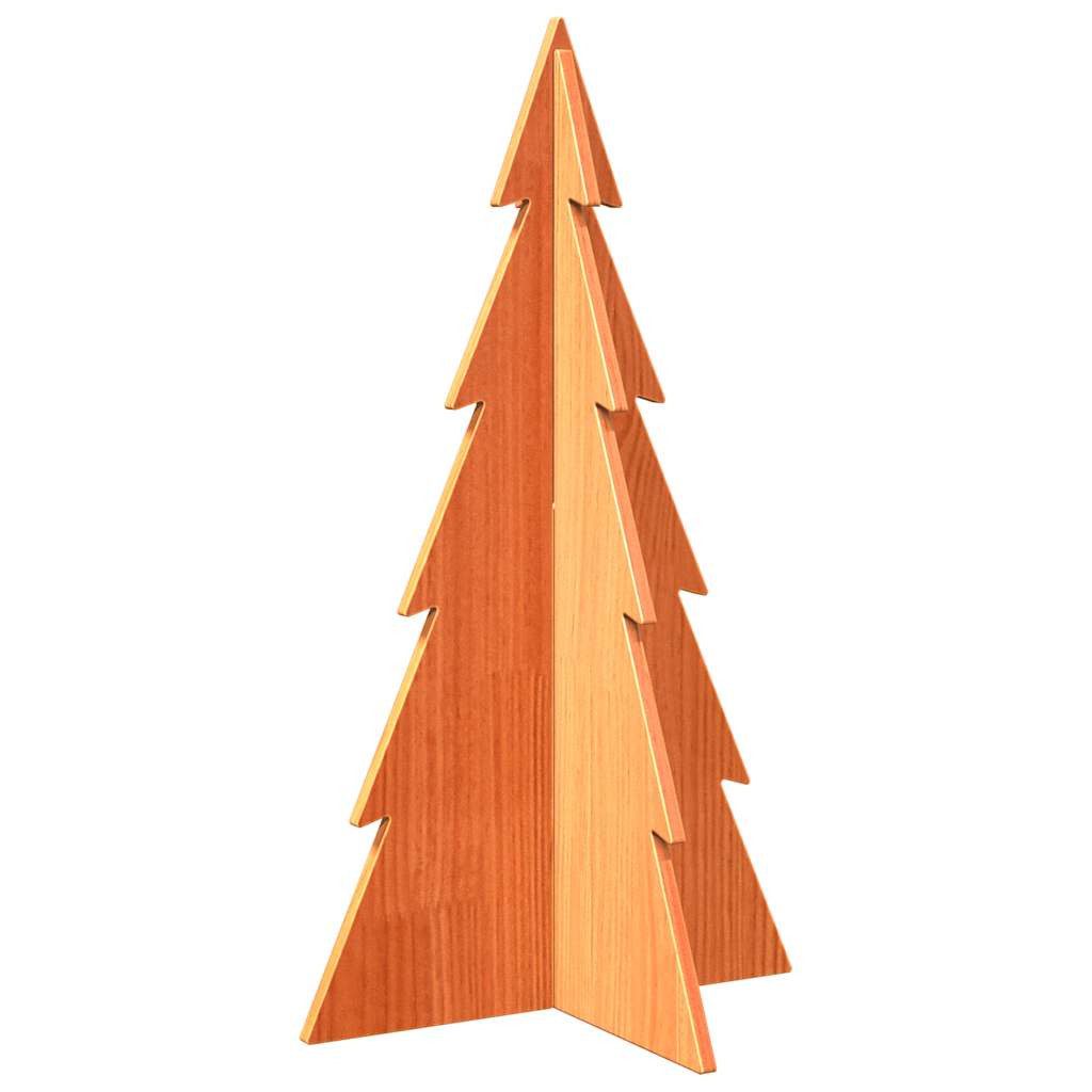 vidaXL Künstlicher Weihnachtsbaum Weihnachtsbaum Holz zum Schmücken 80 cm Massivholz Kiefer