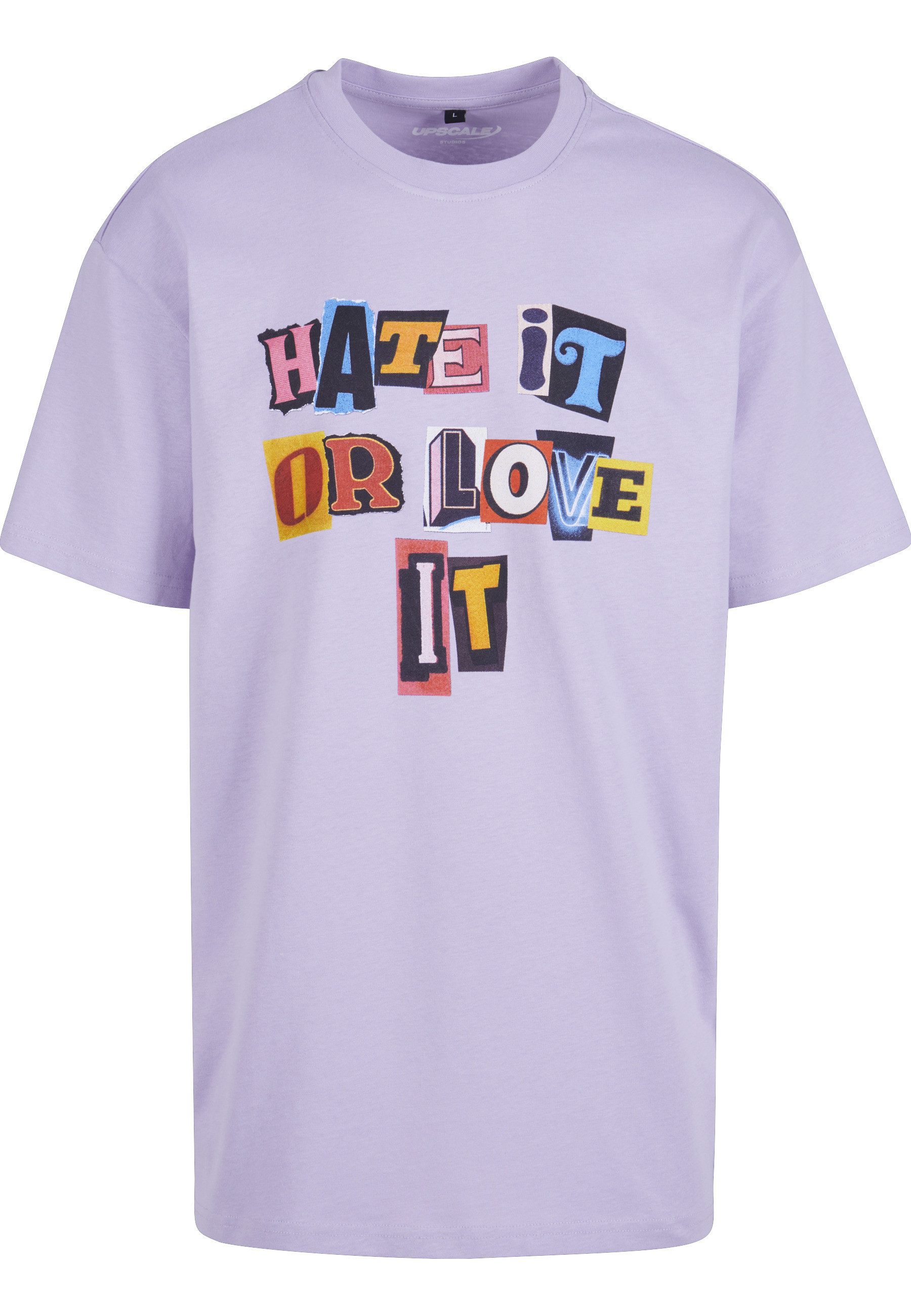 Upscale by Mister Tee T-Shirt Upscale by Mister Tee Unisex Hate it or Love it Oversize Tee (1-tlg)