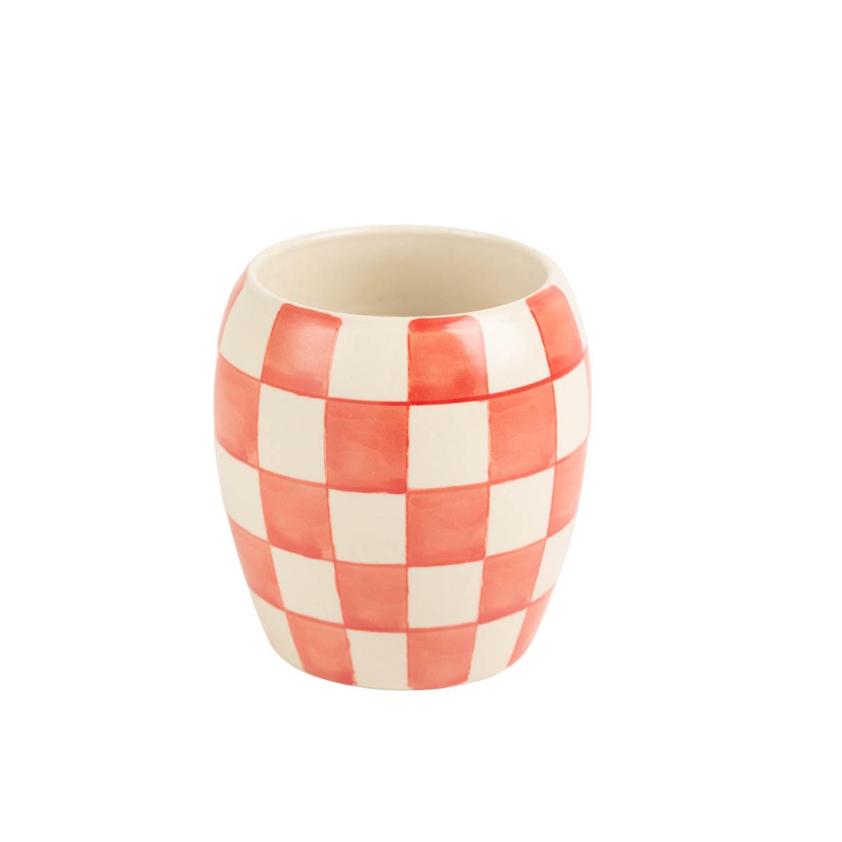 Paddy Wax Duftkerze Paddywax Checkmate Duftkerze red Sojawachs, Keramik, 75 Std (1-tlg)