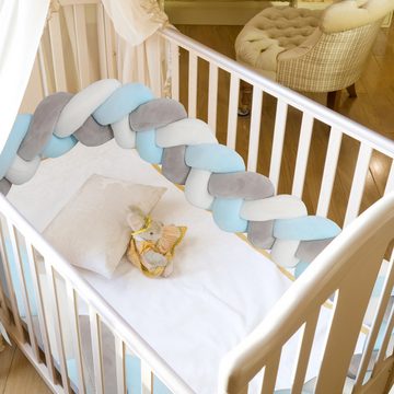 Bettizia Bettnestchen Baby Nestchen 2M/3M Bettschlange Kopfschutz Babybett Bettumrandung