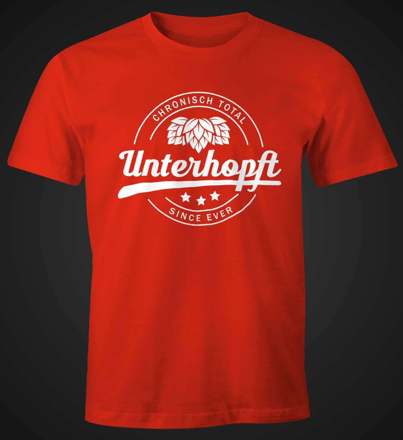MoonWorks Print-Shirt Chronisch Unterhopft Total Herren günstig online kaufen
