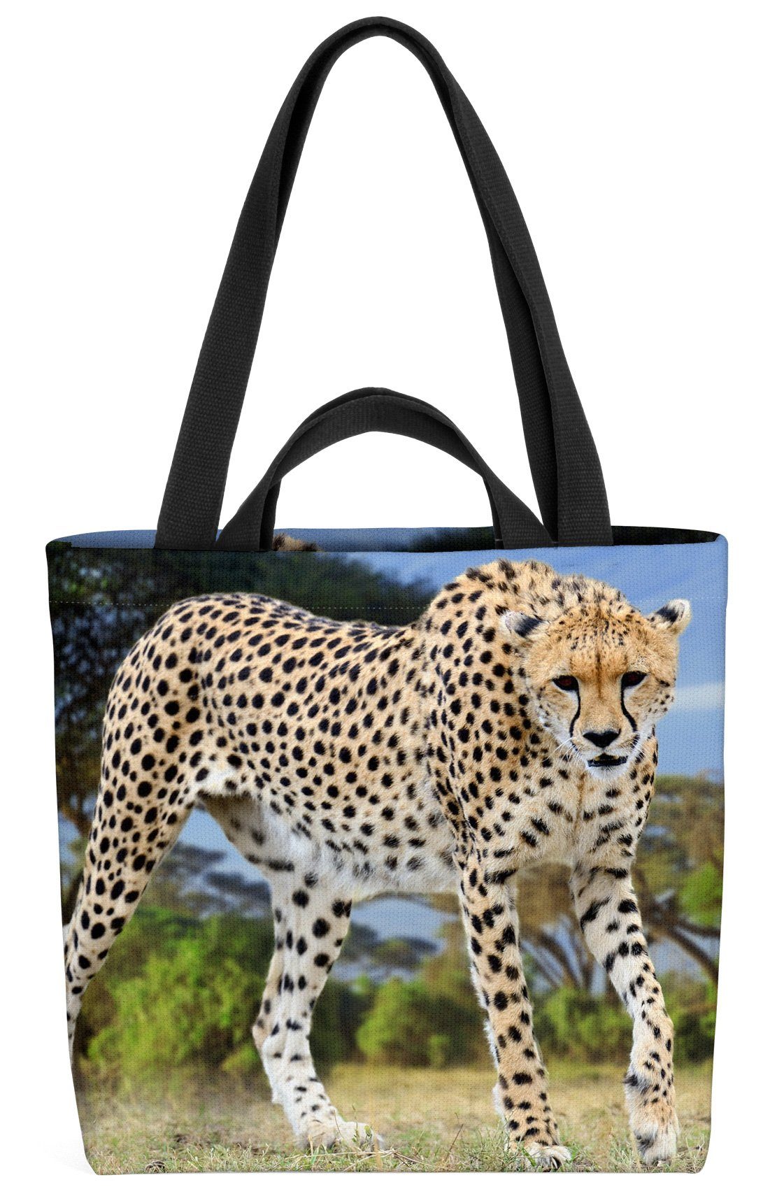 VOID Henkeltasche (1-tlg), Gepard Afrika Gepard Leopard Tiger Safari Dschungel Afrika Indien Raubka