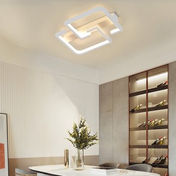 ZMH LED Deckenleuchte LED Deckenleuchte Modern Klein Flurlampe 19W 30CM Küchenlampe, Wechselstrom, LED fest integriert, 3000k, Warmweiß
