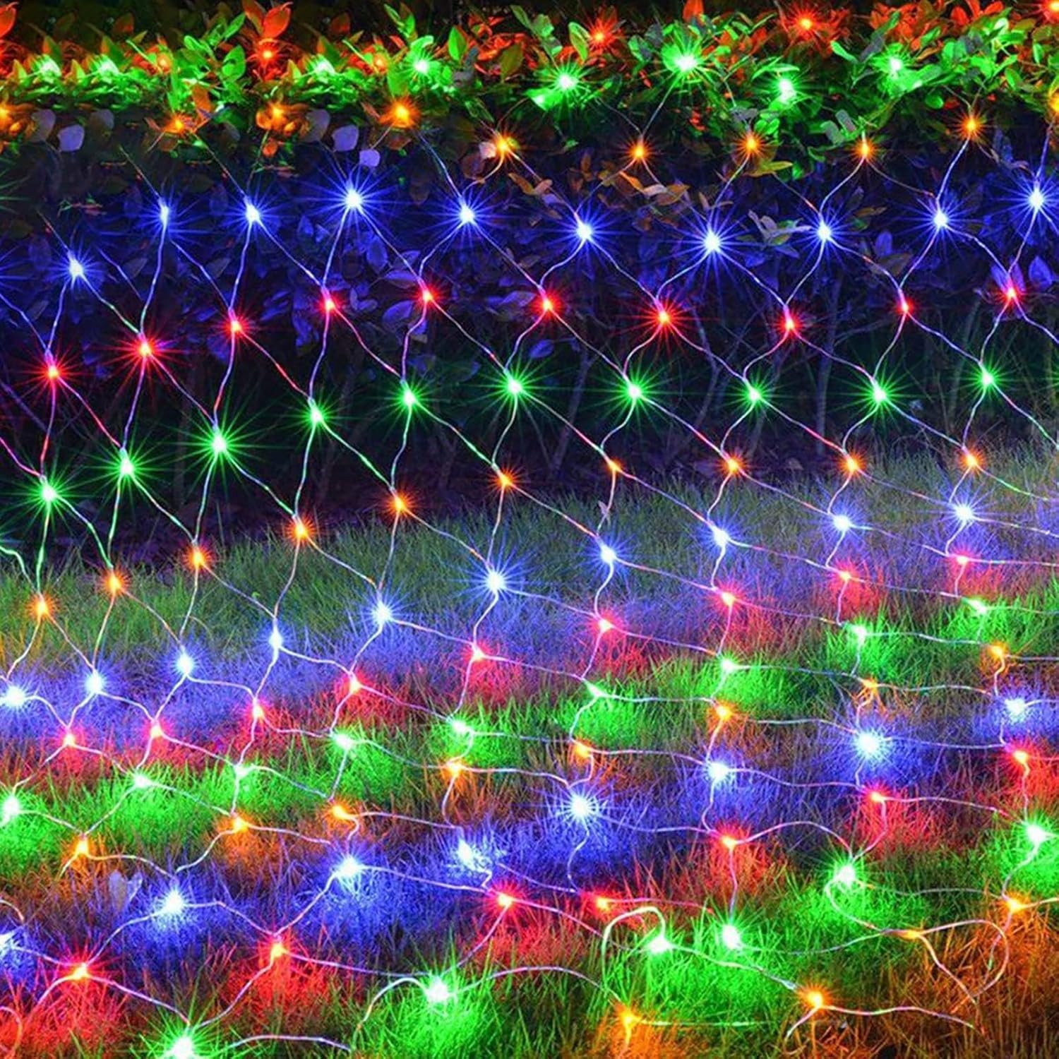 LED-Lichternetz Lichternetz Außen, 2m x 3m 192 LEDs Wasserdichte Lichterkette Netz