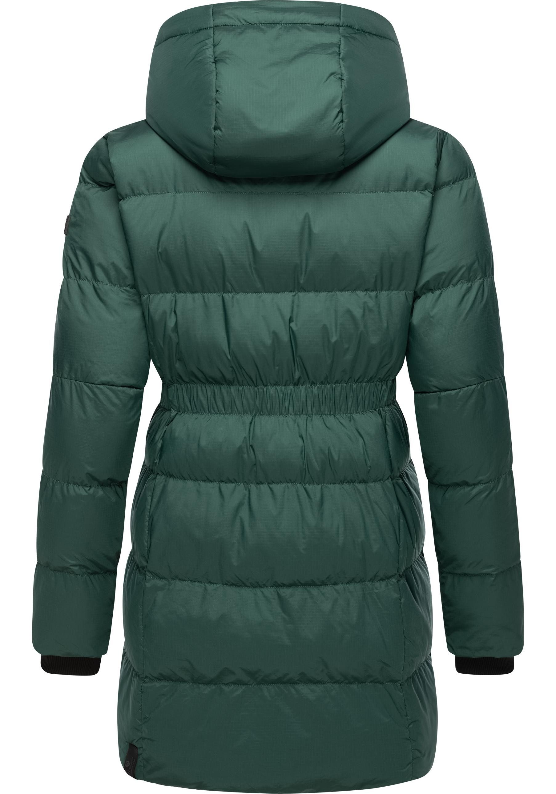 Ragwear Kurzmantel Niara stylischer, gesteppter Wintermantel mit gefütterter Kapuze