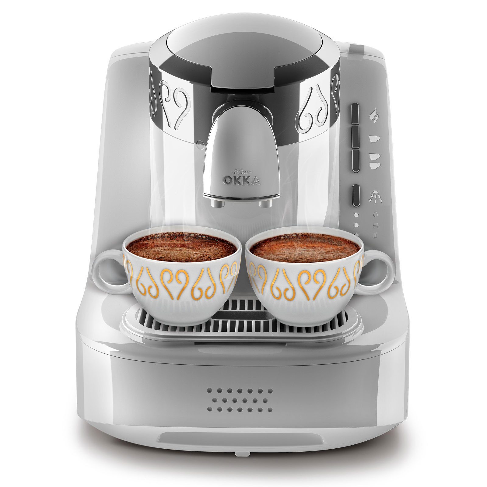 Arzum Filterkaffeemaschine OK002-W, Bedienung über Tasten