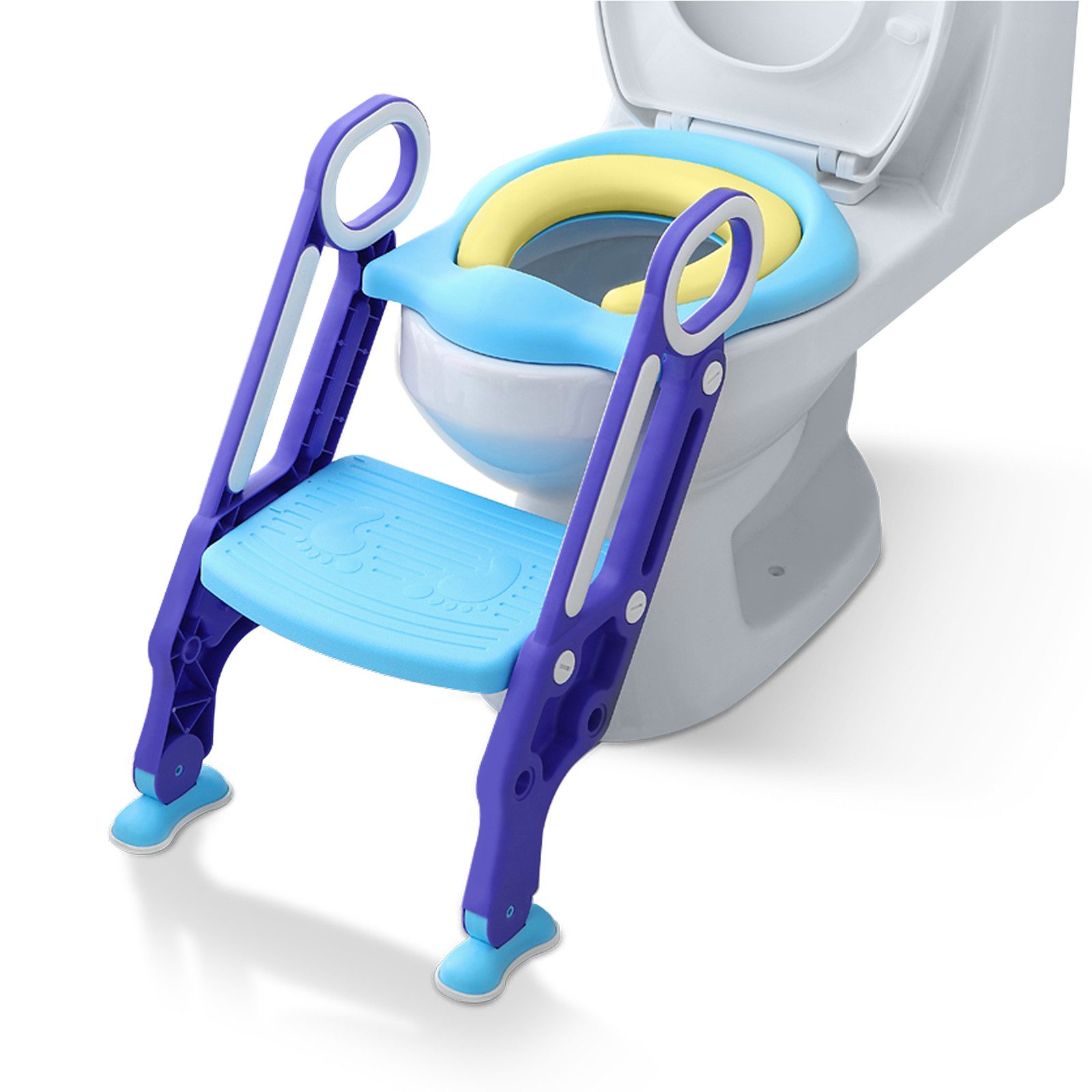 FIVMEN Baby-Toilettensitz kinder toilettentrainer mit verstellbarer Treppe günstig online kaufen
