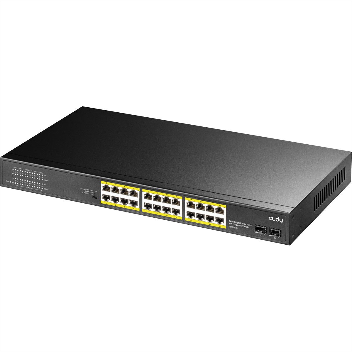 GS1028PS2 24-Port Gigabit PoE+ Switch 2 SFP Ports 300W Netzwerk-Switch