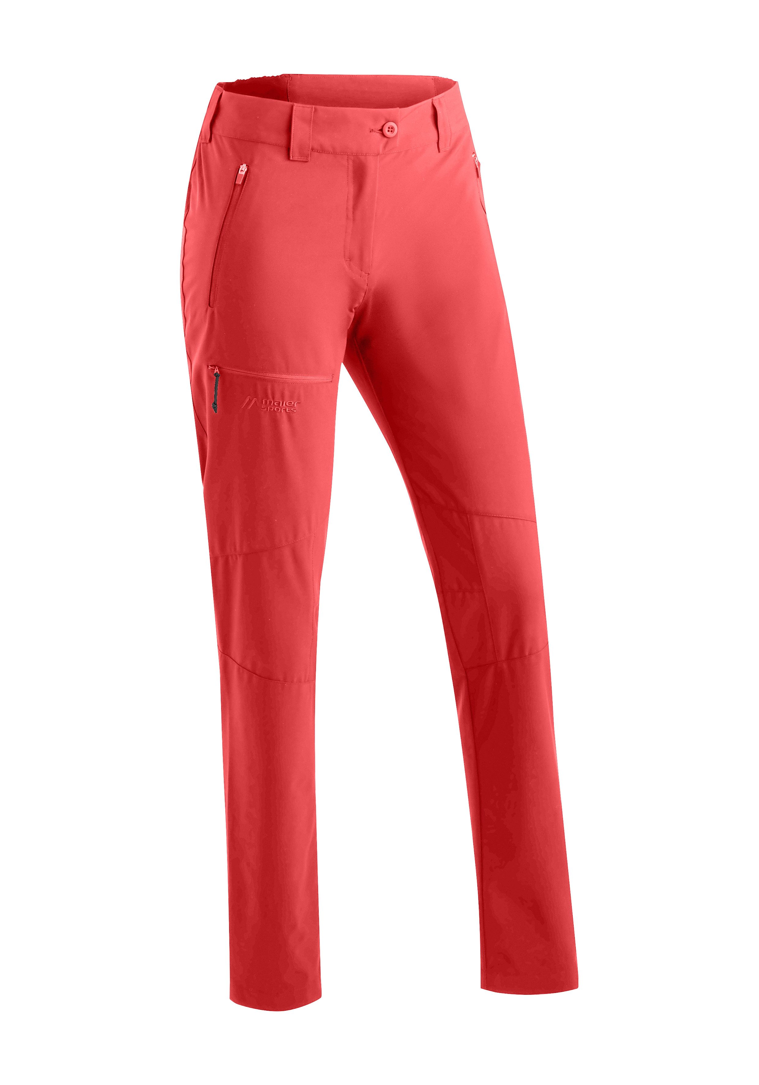 Maier Sports Outdoorhose Lulaka Loop Damen Wanderhose, Funktionshose mit Taschen + Gürtel, Regular Fit