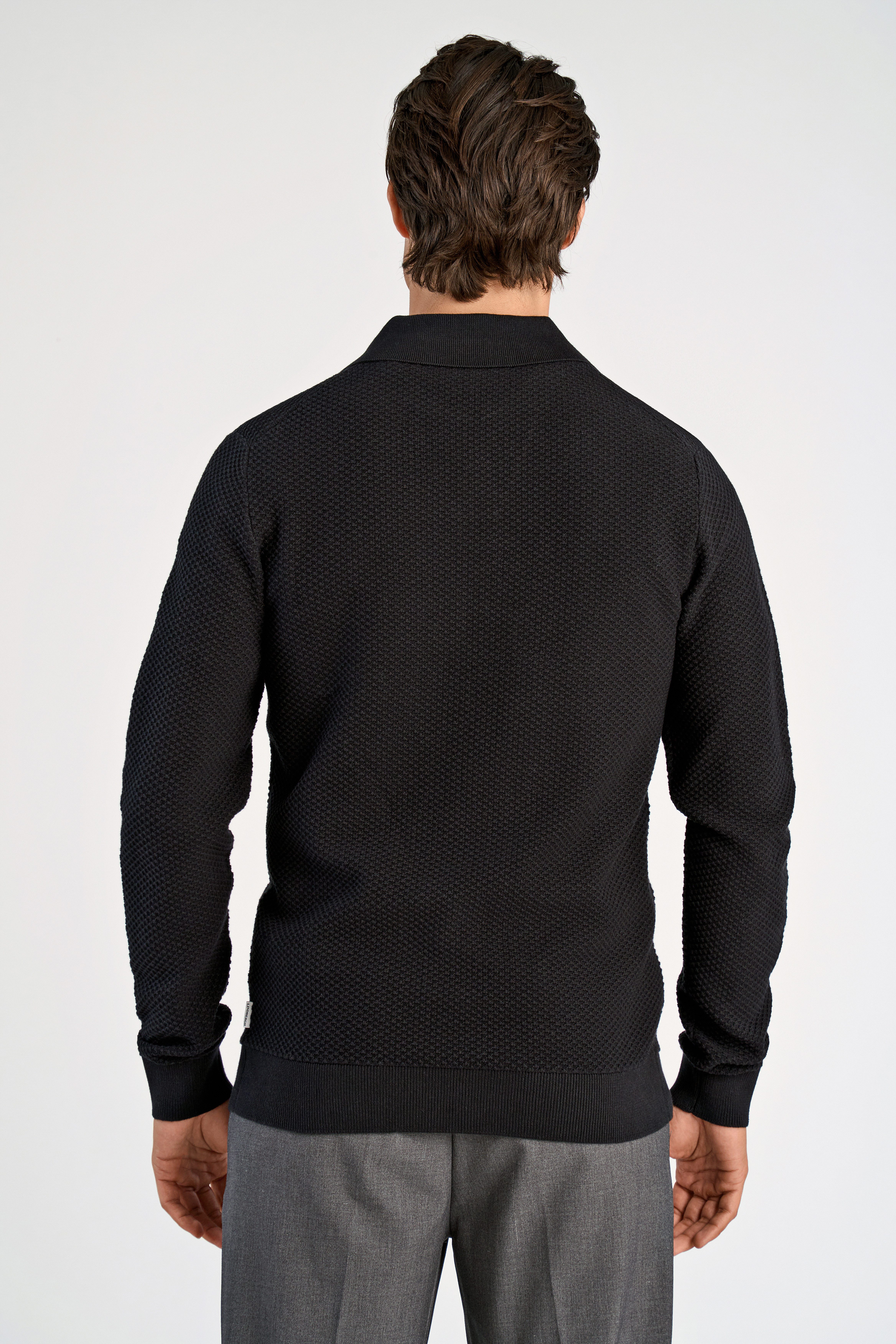 LINDBERGH Strickpullover mit Hemdkragen und leichter Struktur günstig online kaufen