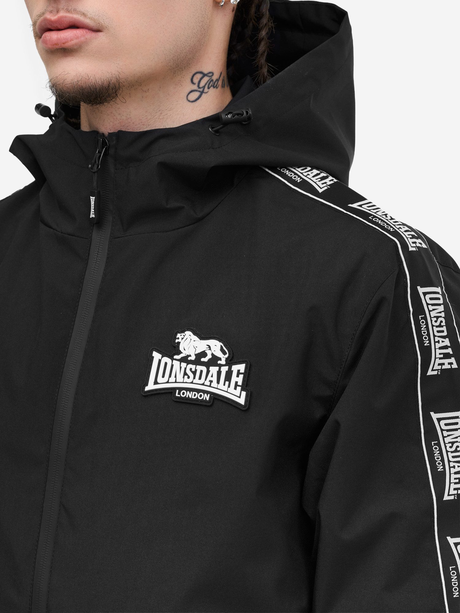Lonsdale Windbreaker OUSTON für Erwachsene, aus Polyester, auch in großen Größen