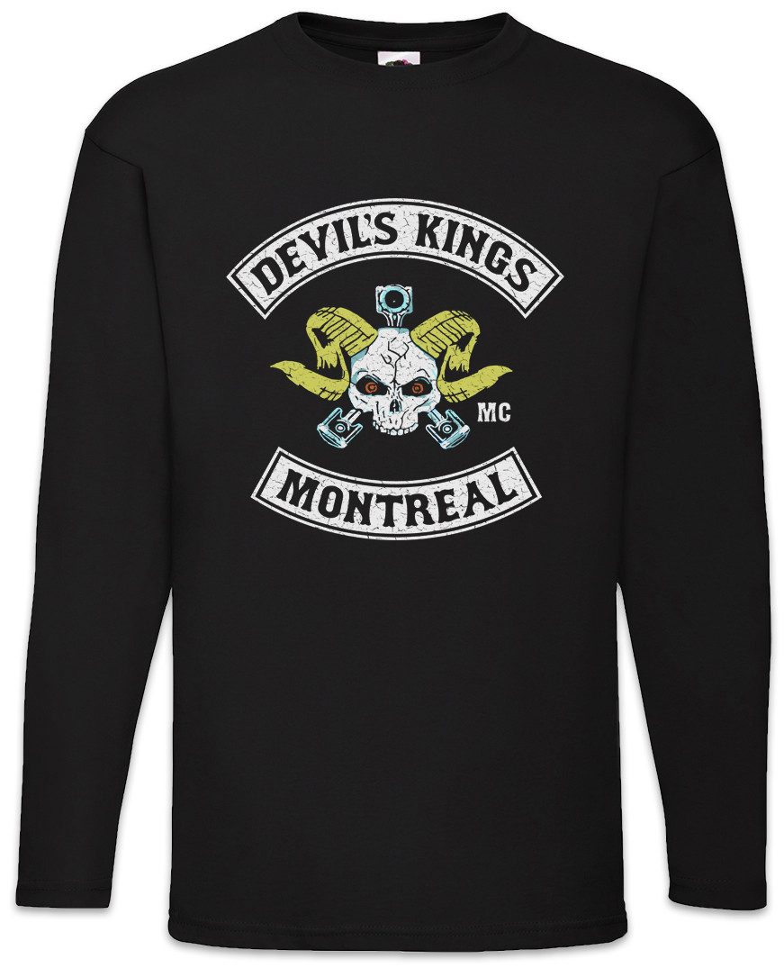 Langarmshirt Devil's Kings Langarm T-Shirt Bad Biker MC Motorcycle Blood Club TV