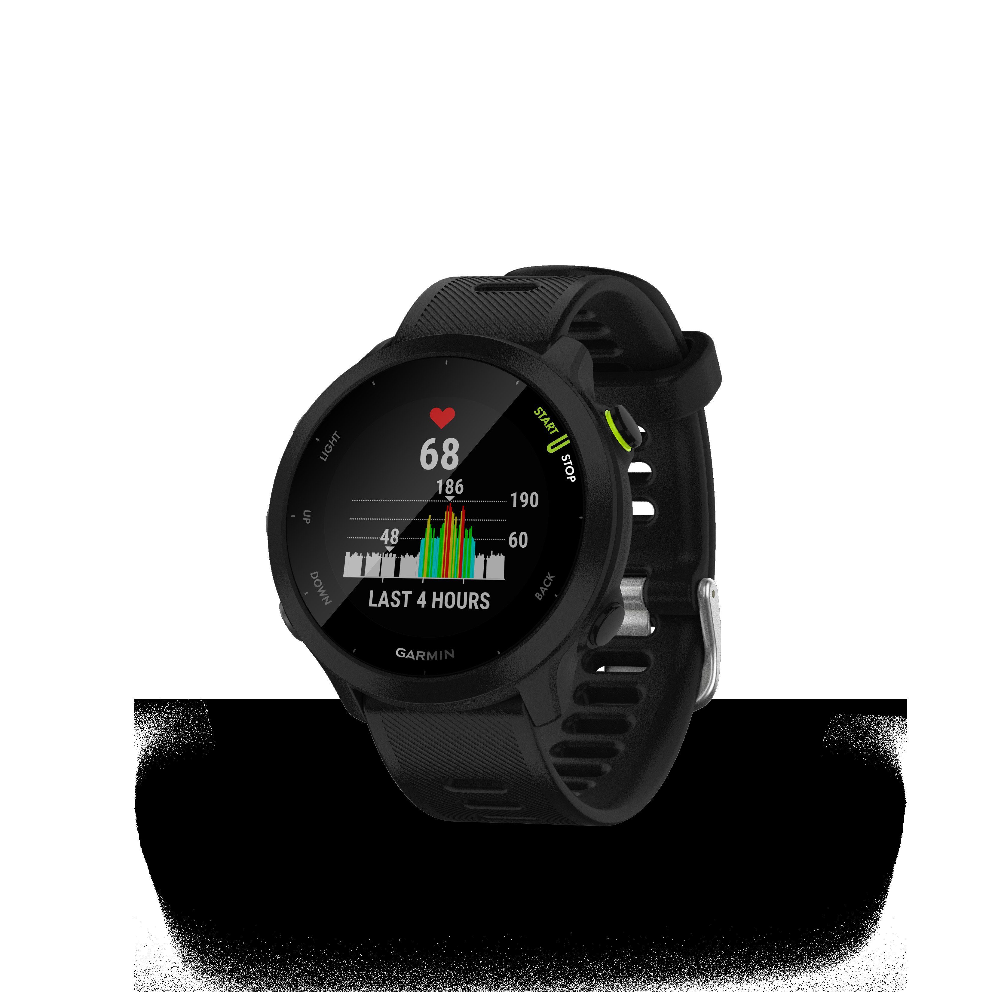 schwarz GPS-Laufuhr | Multisport- cm/1,04 Garmin), 55 schwarz Zoll, Smartwatch (2,64 FORERUNNER Garmin