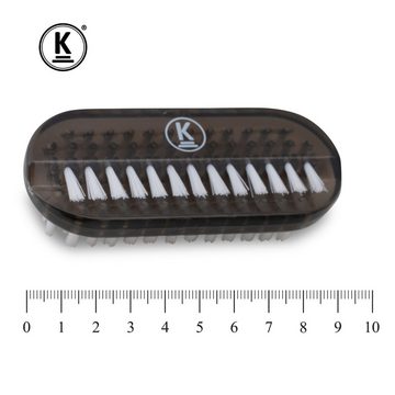 K-Pro Nagelbürste Handbürste für Gelnägel - Kunststoff, schwarz 4 Stück Set