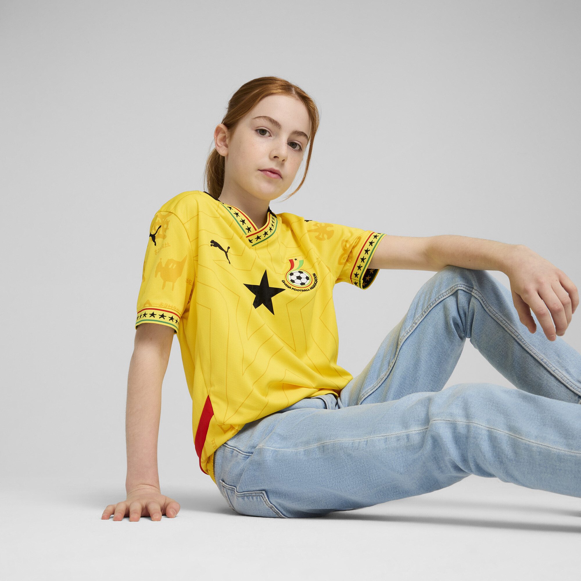 PUMA Trainingsshirt Ghana 2025 Auswärtstrikot Jugendliche