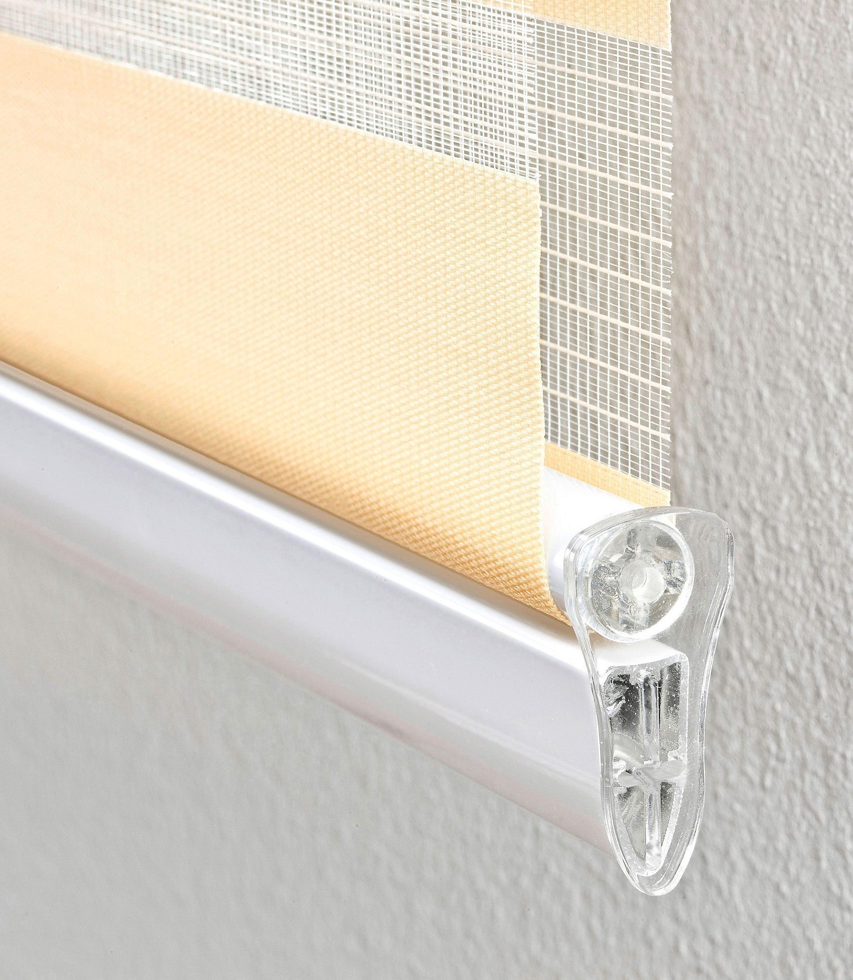 Doppelrollo Duo-Rollo mit Blende, Liedeco, Lichtschutz, verschraubt