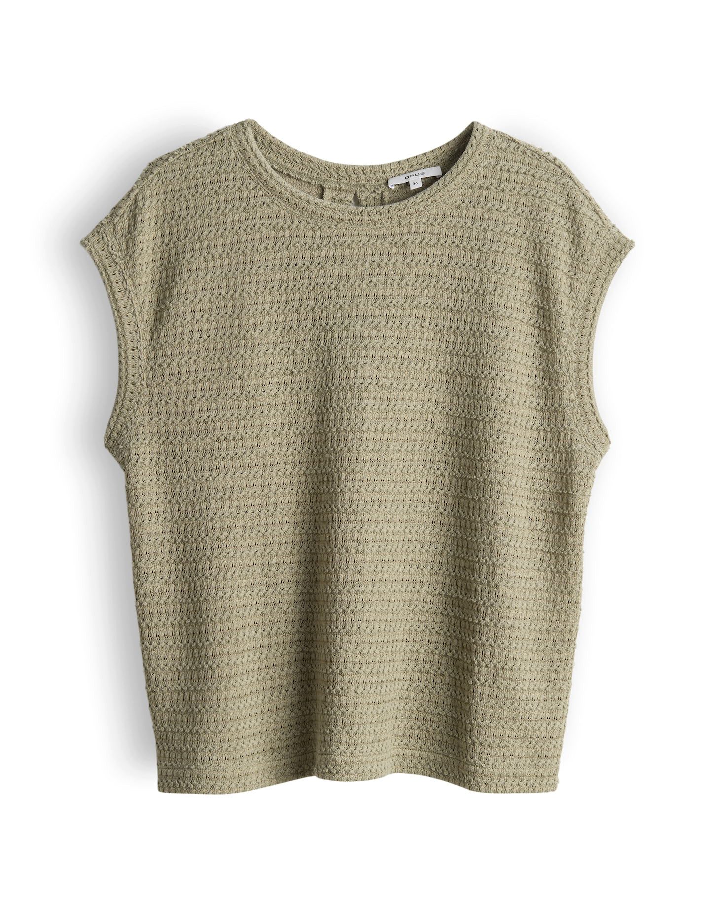 Kurzarmshirt Spunki coastal aus Jersey mit Crochet Optik