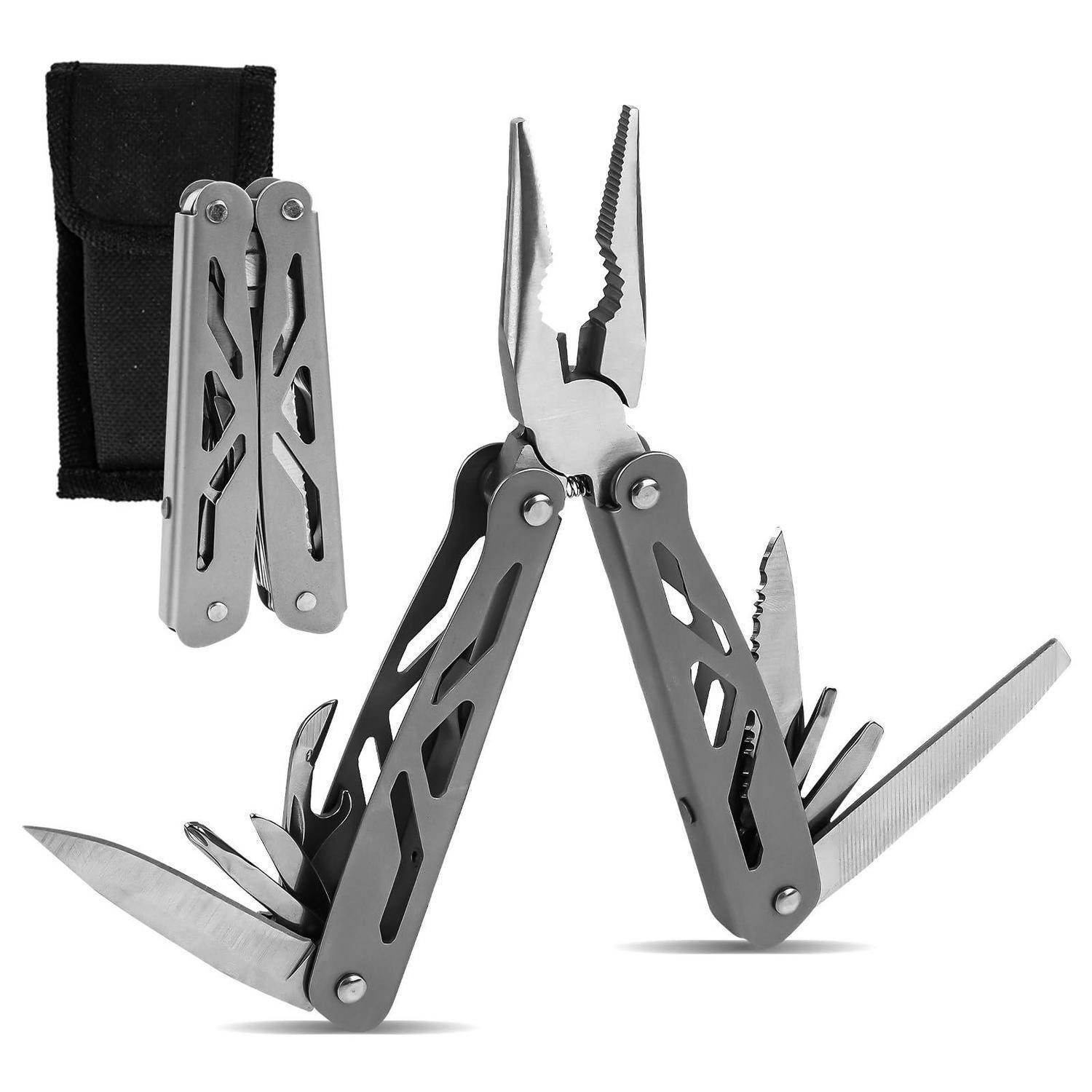LuxusKollektion Multitool Multitool 8-in-1 Edelstahl EDC Camping Geschenk Männer