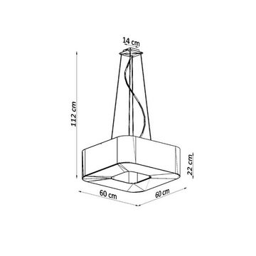 SOLLUX lighting Kronleuchter URANO, ohne Leuchtmittel, Slush -Einstellung