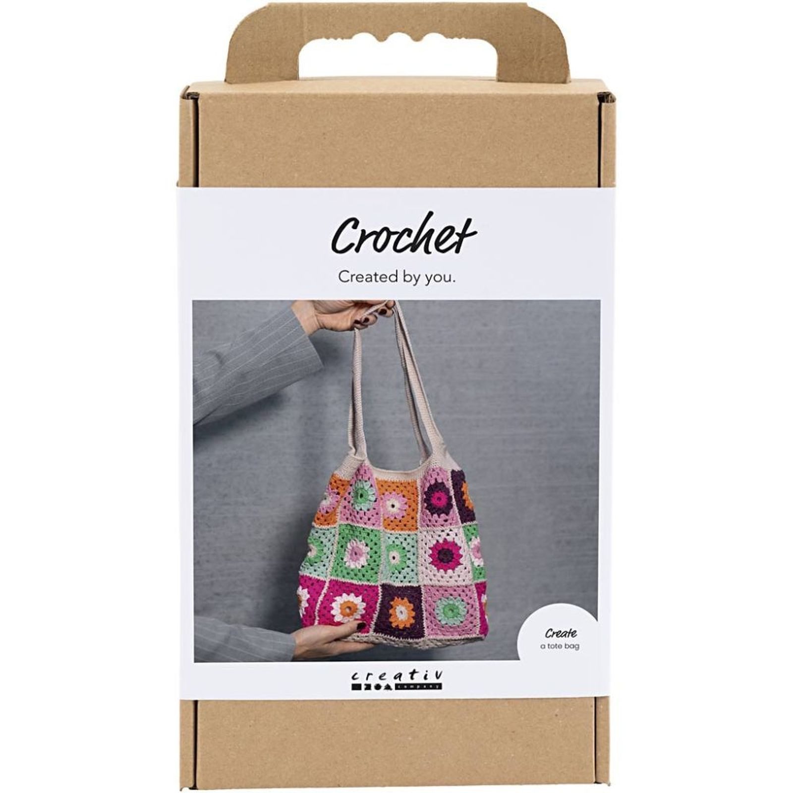 creativ company Kreativset Häkeln, (1-tlg), Granny-Square-Look