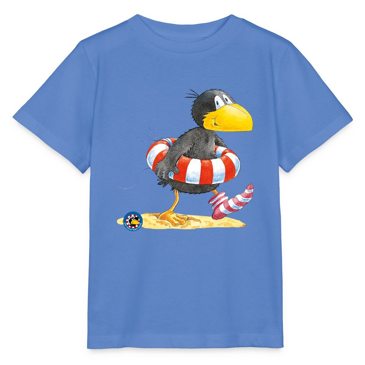 T-Shirt Der kleine Rabe Socke mit Schwimmreifen Kinder Basic T-Shirt
